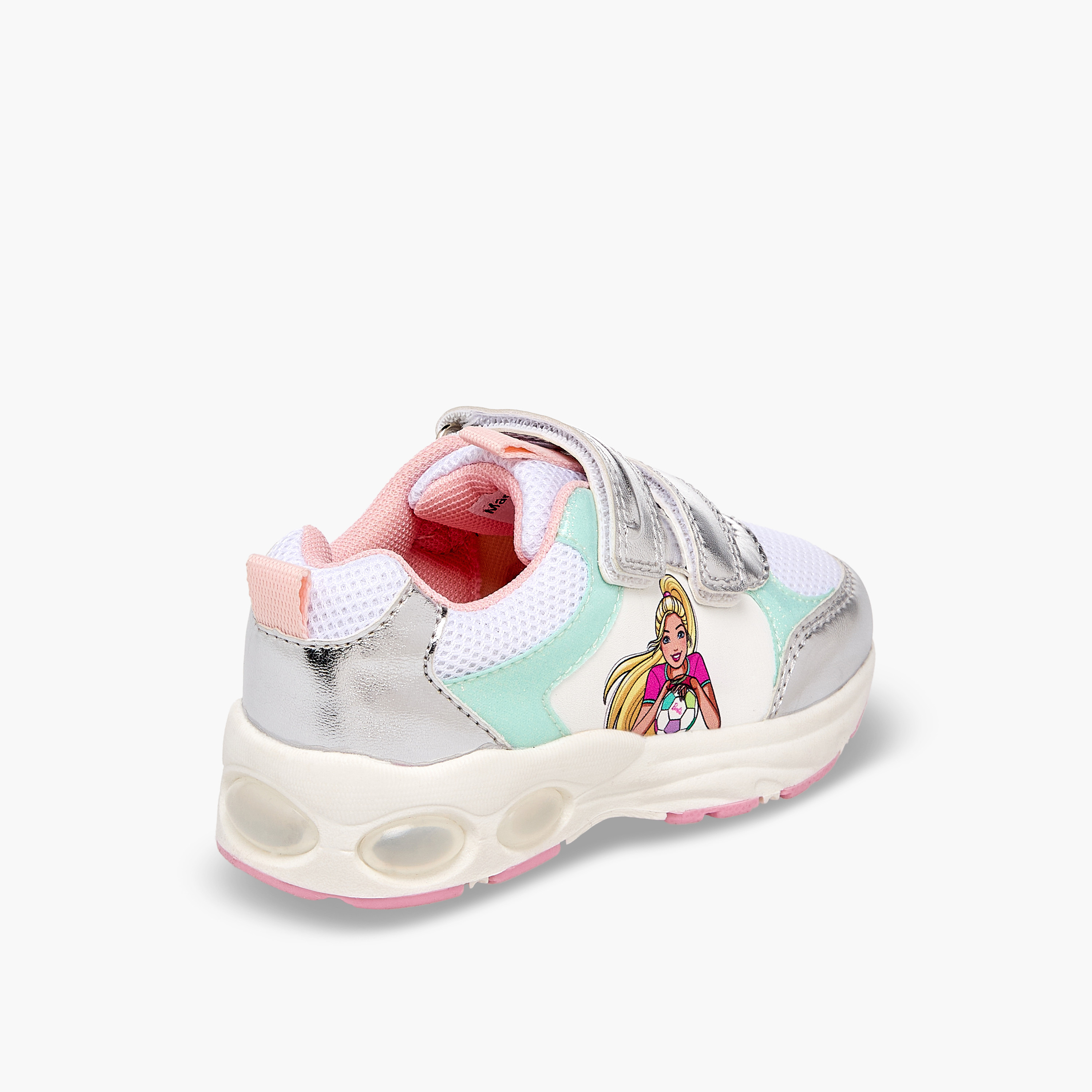 حذاء سنيكرز مضيء بشريط إغلاق لاصق للبنات من باربي-girls-shoes-sneakers-image-6