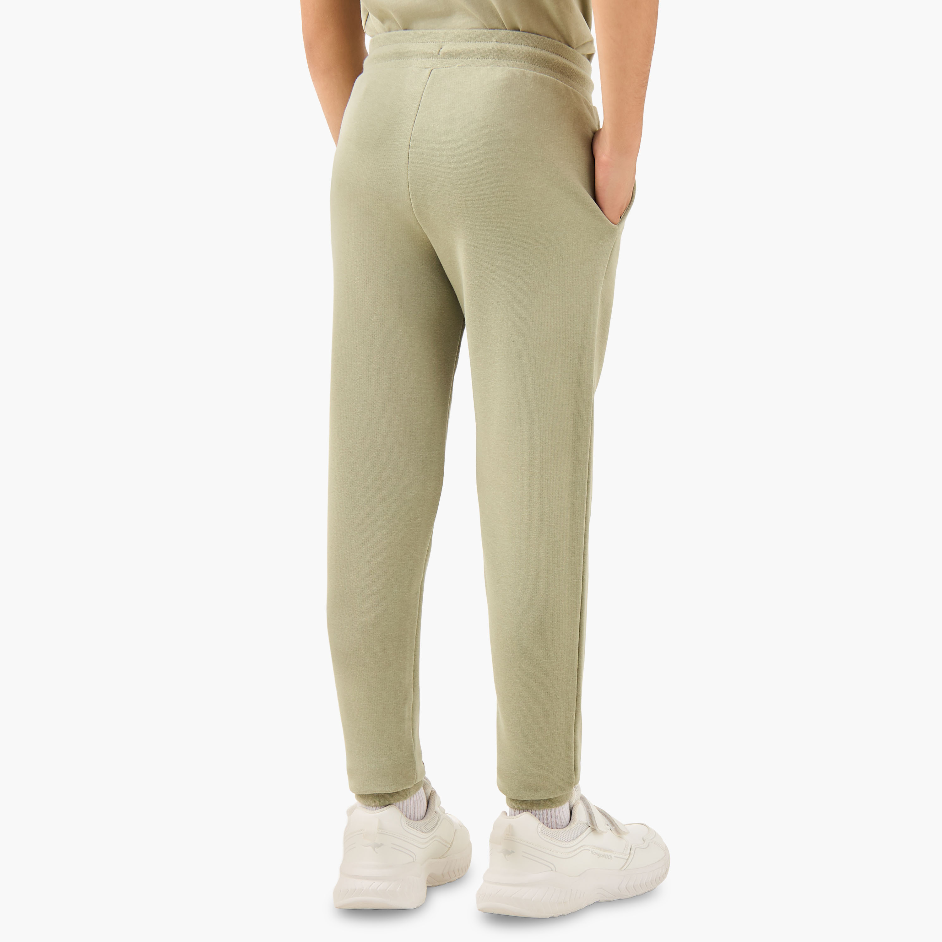 بنطلون رياضي قطن بتطريزات شعار ورباط إغلاق للأولاد من بوما-boys-clothing-bottoms-joggersandtrackpants-image-3