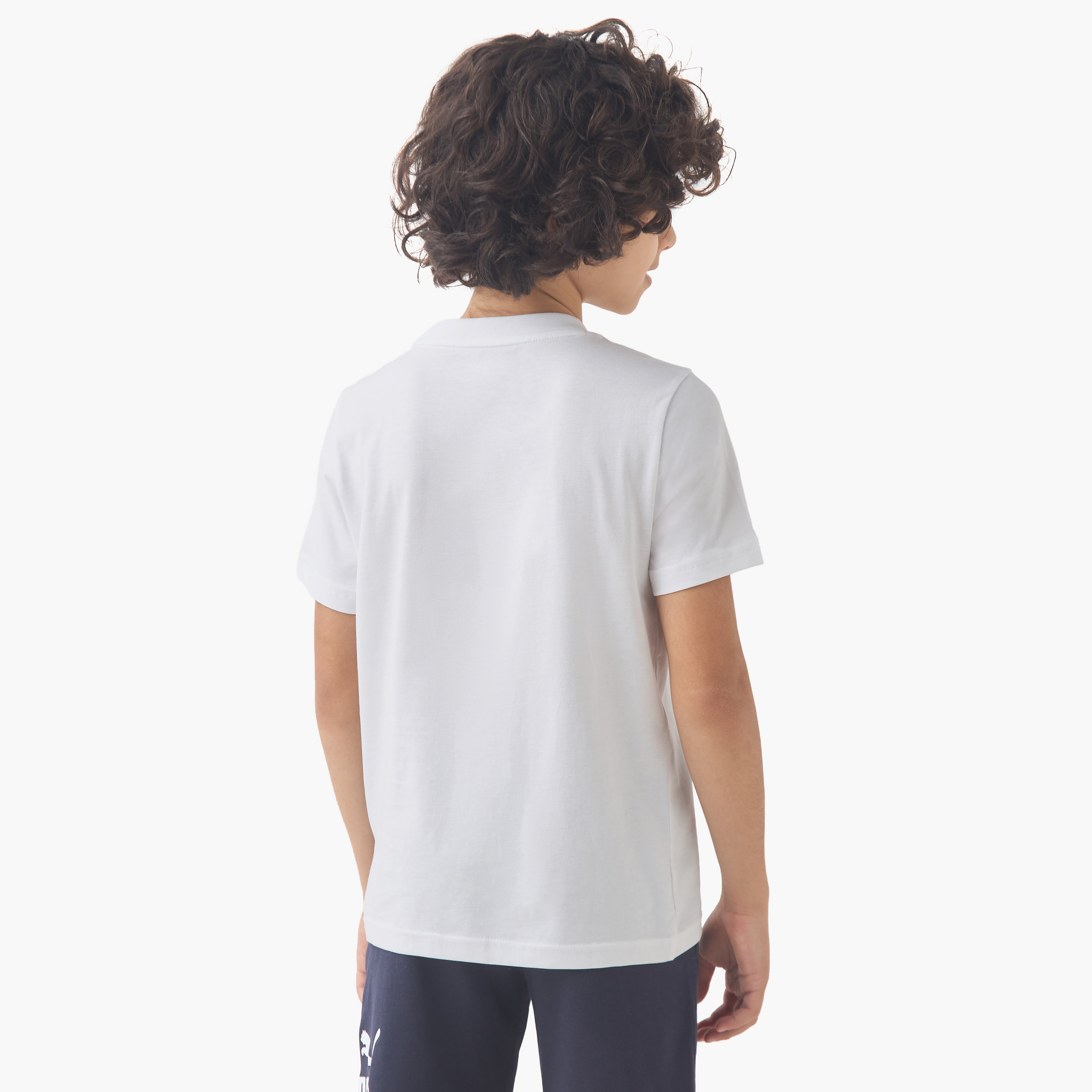 PUMA Boys' Crew Neck T-shirt with Logo Print - Cotton - Short Sleeves-sports-boys-clothing-tops-image-3