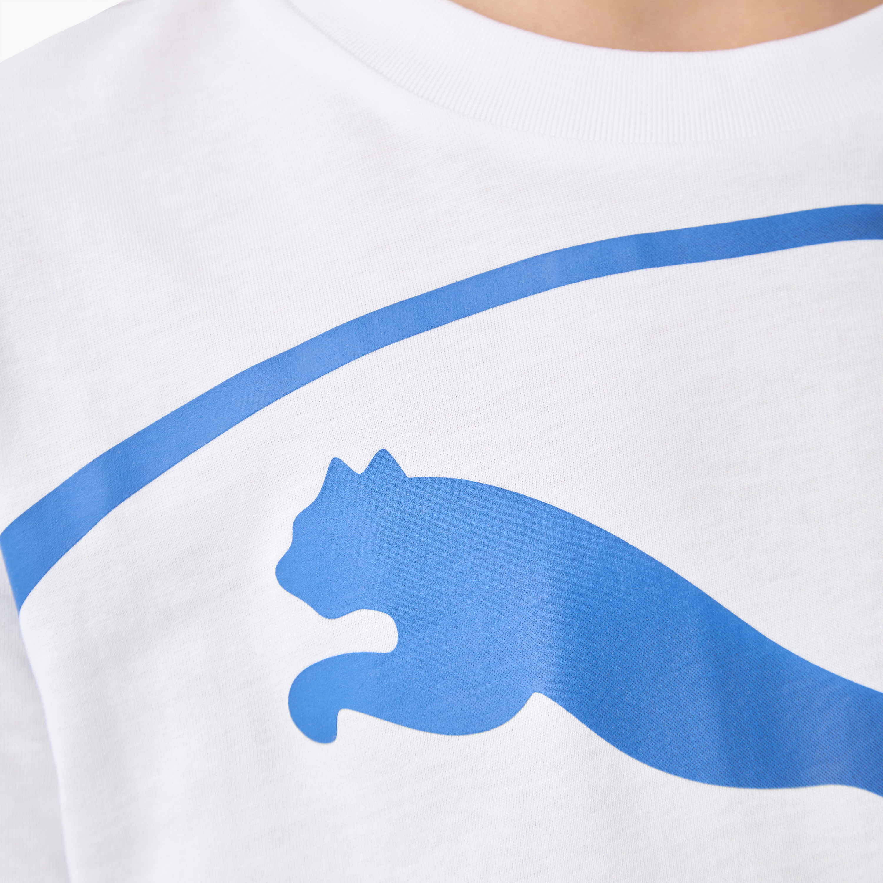 PUMA Boys' Crew Neck T-shirt with Logo Print - Cotton - Short Sleeves-sports-boys-clothing-tops-image-5