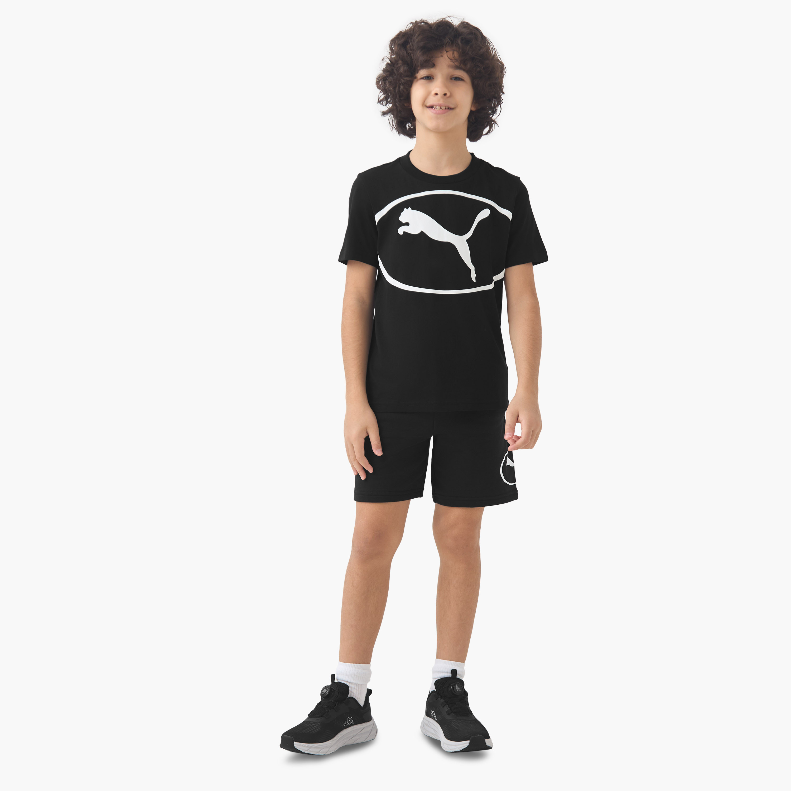 PUMA Boys Shorts with Print - Cotton-sports-boys-clothing-bottoms-shorts-image-2