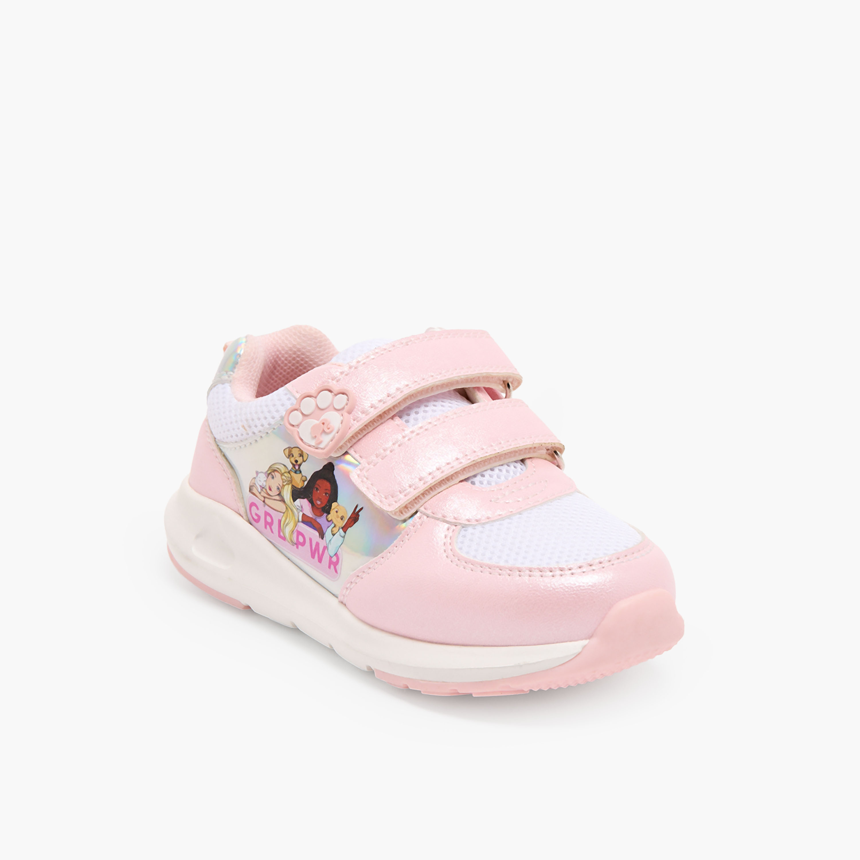 Barbie Girls Hook & Loop Ankle Sneakers-girls-shoes-sneakers-image-2