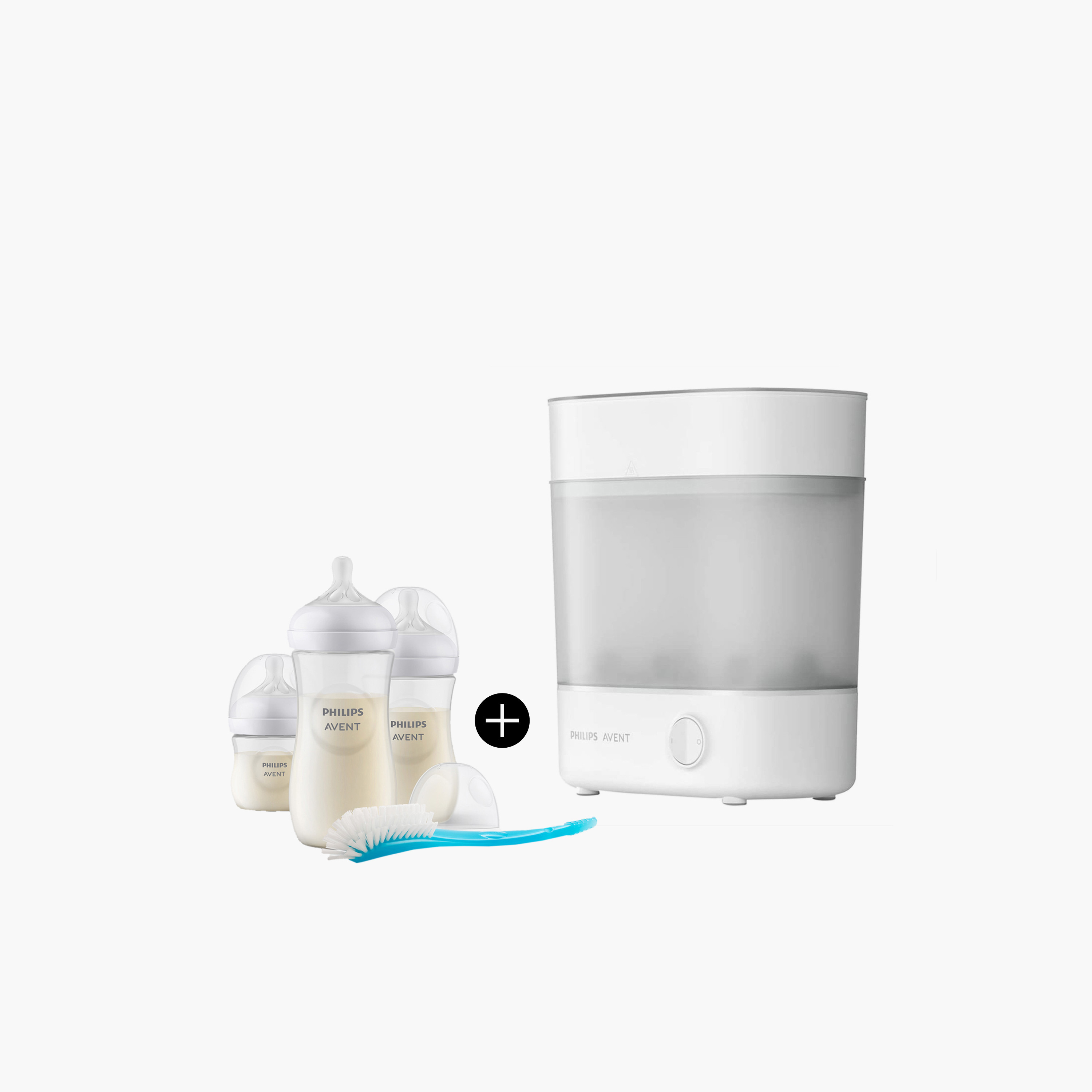 Philips Avent Natural 3.0 Feeding Newborn Gift Set and Electric Sterilizer-baby-feeding-sterilizersandwarmers-image-1