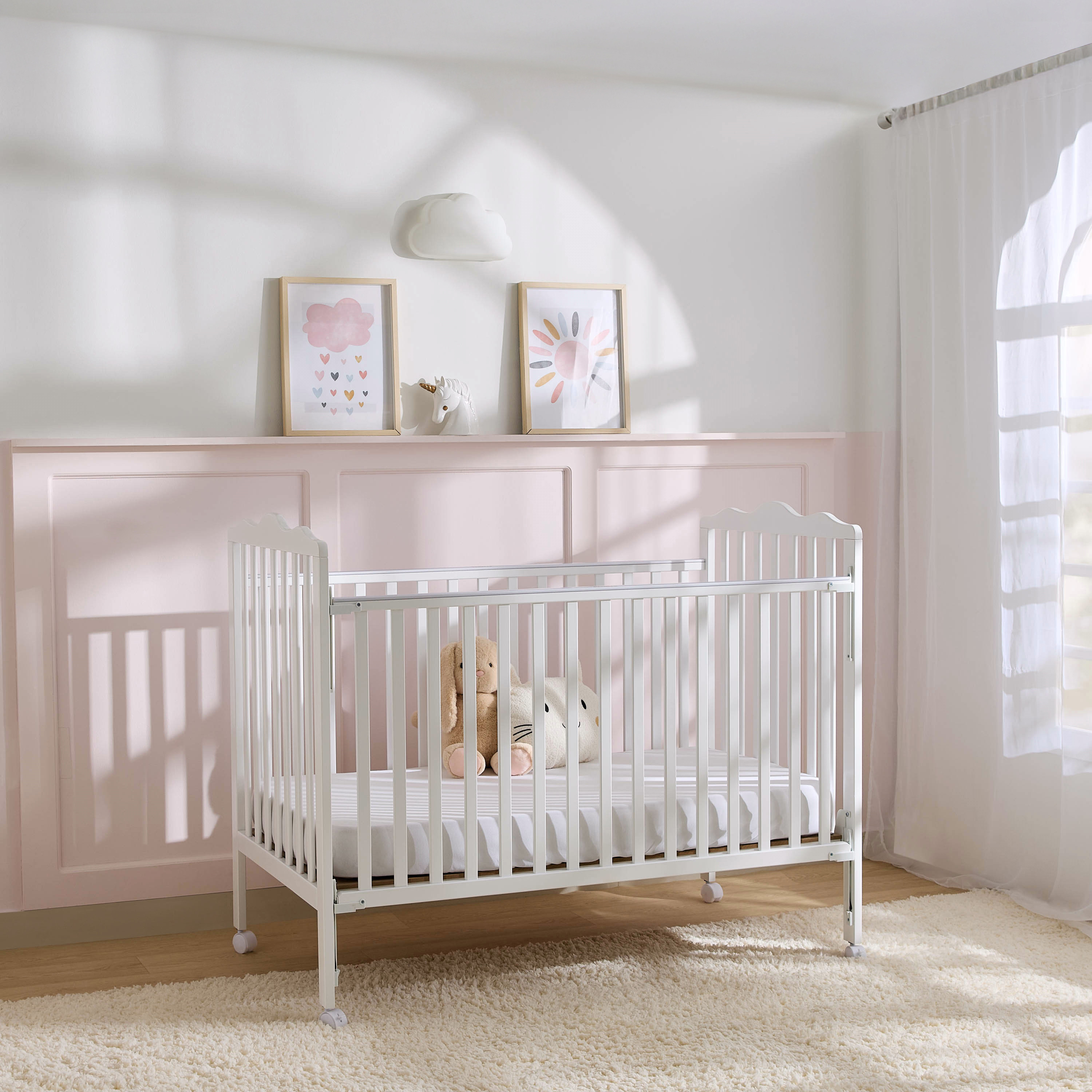 سرير أطفال كارتر مع خزانة أدراج وعلاقات من جونيورز - مجموعة أثاث للأطفال-baby-nursery-furniture-cribsandbeds-babycribs-image-2
