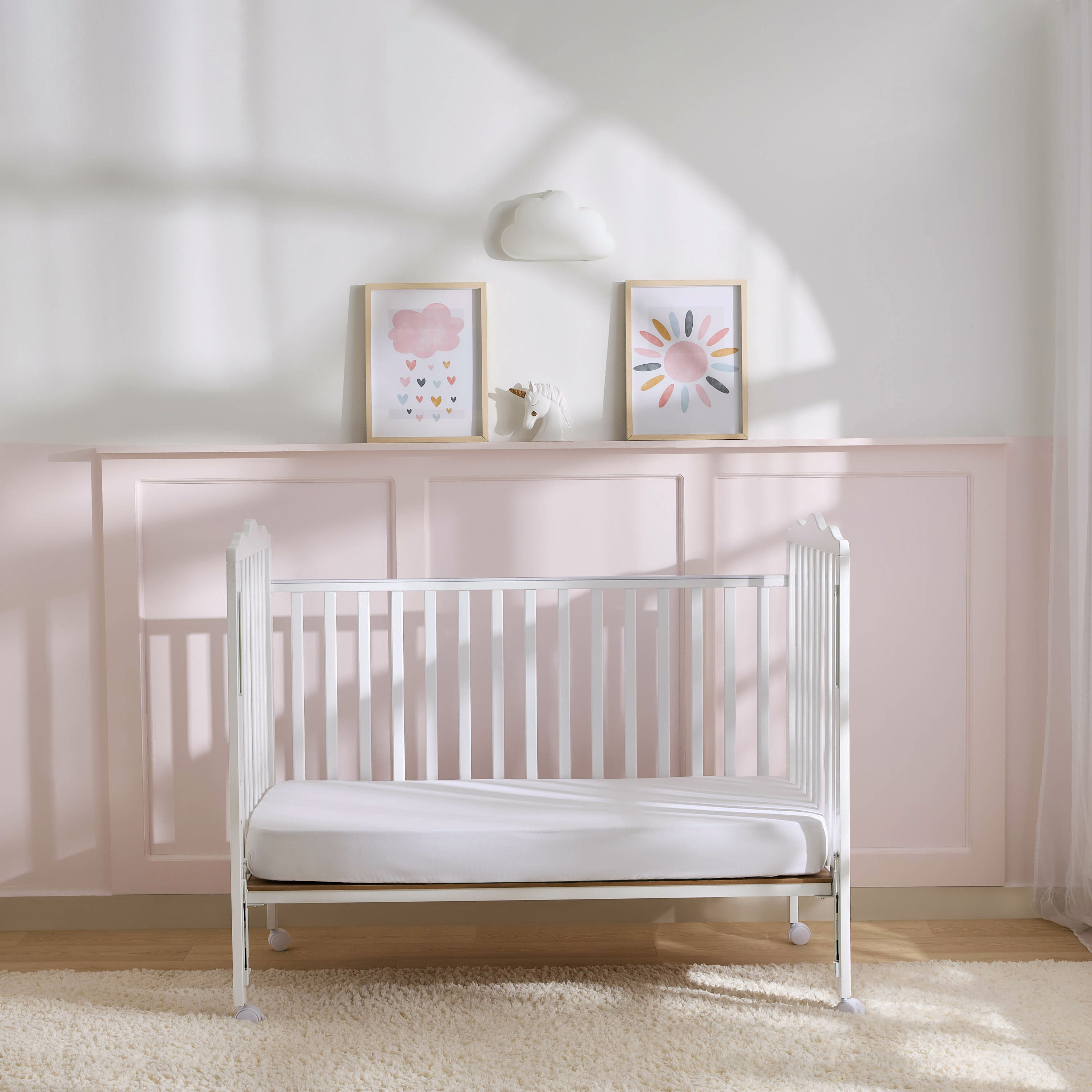 سرير أطفال كارتر مع خزانة أدراج وعلاقات من جونيورز - مجموعة أثاث للأطفال-baby-nursery-furniture-cribsandbeds-babycribs-image-3