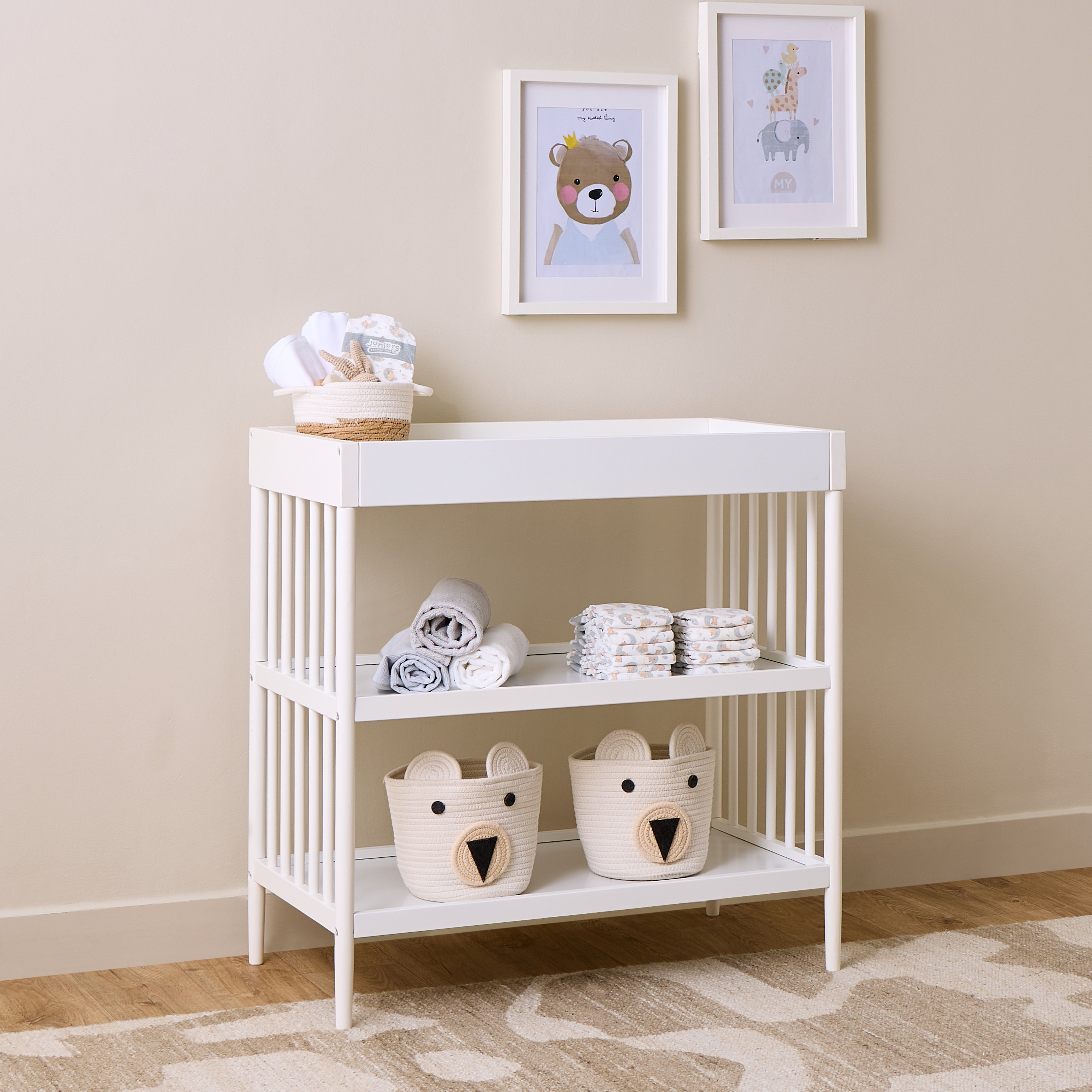 Juniors Capri Wooden Crib with Darcy Changing Table and Universal Wardrobe - Baby Furniture Set-baby-nursery-furniture-cribsandbeds-babycribs-image-12