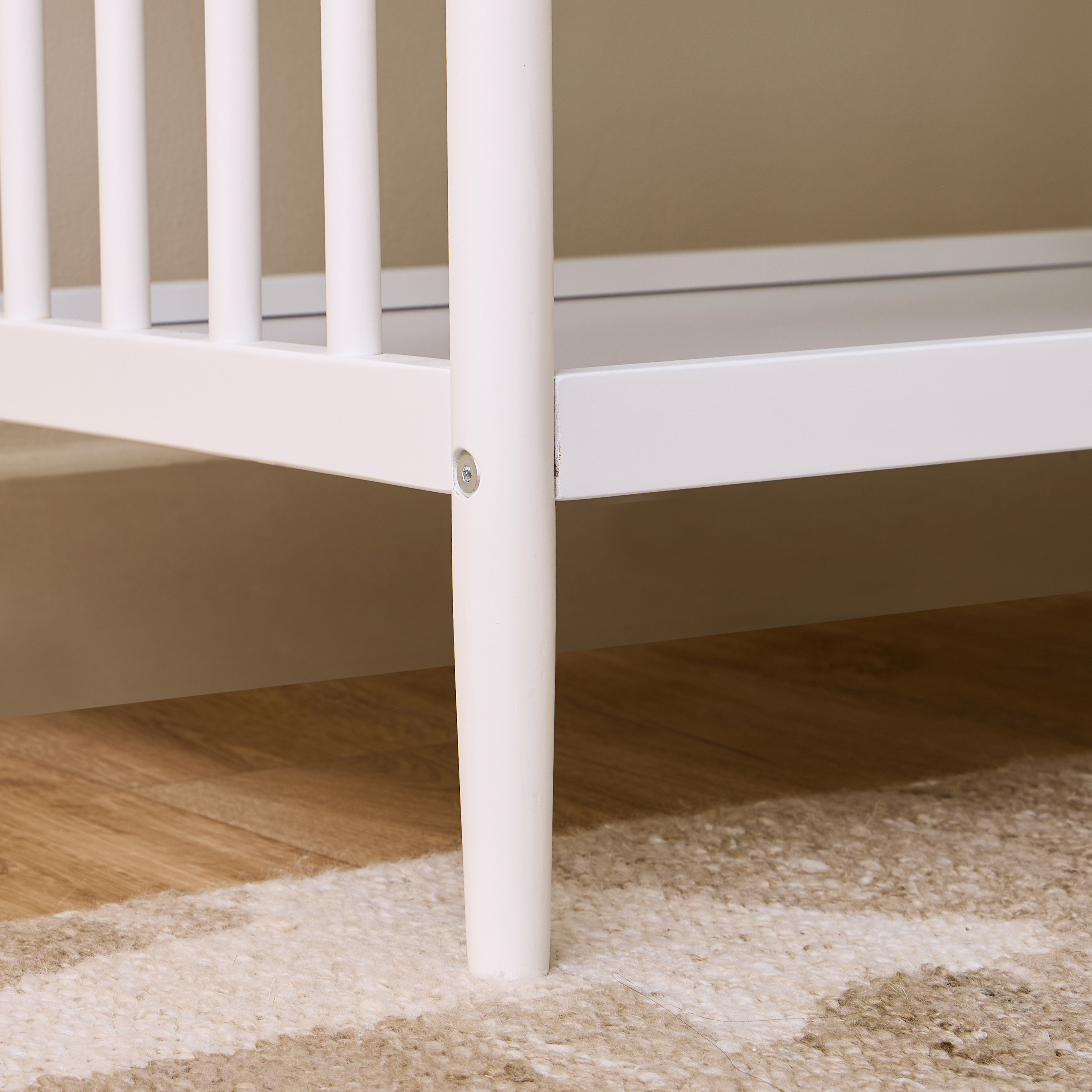Juniors Capri Wooden Crib with Darcy Changing Table and Universal Wardrobe - Baby Furniture Set-baby-nursery-furniture-cribsandbeds-babycribs-image-16