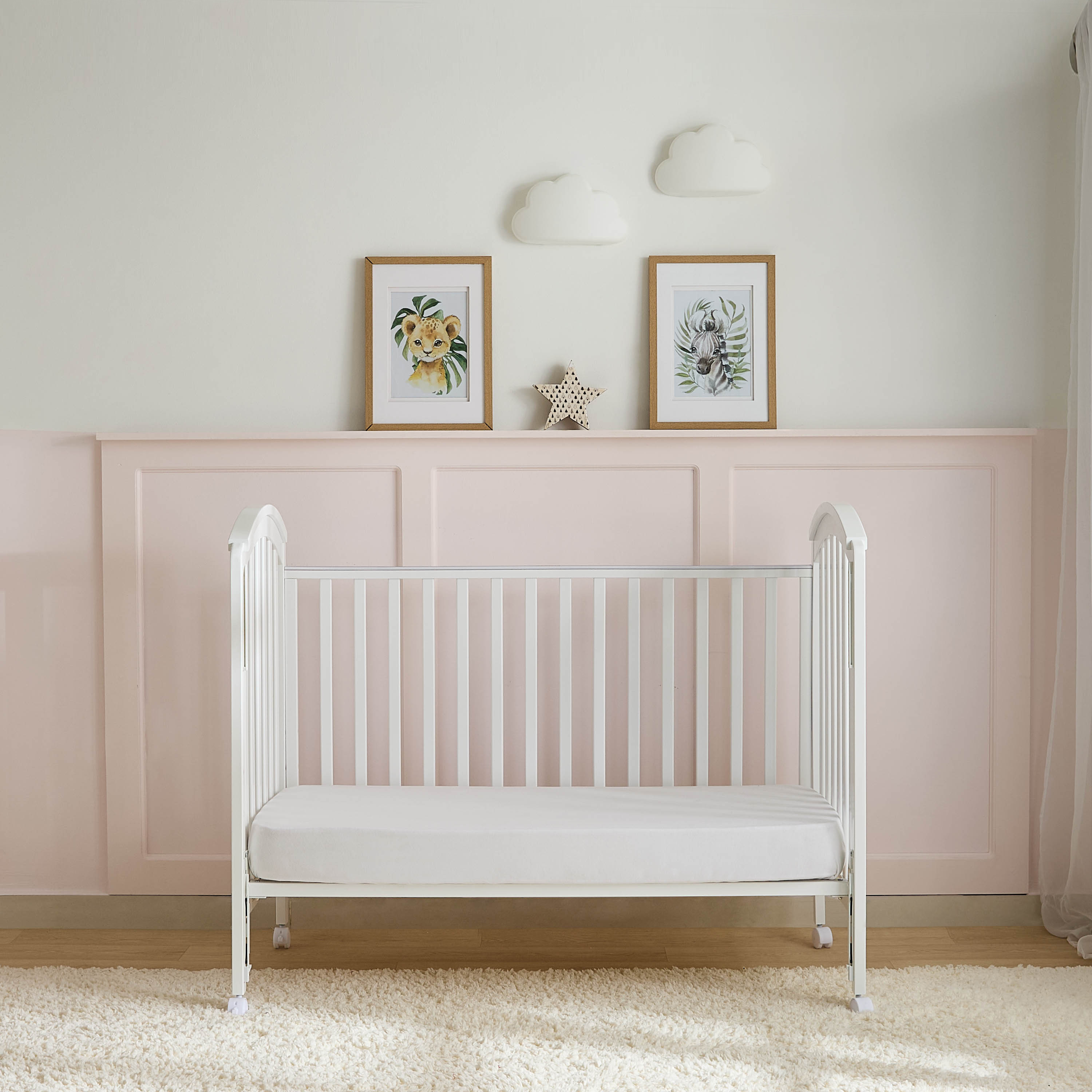 Juniors Capri Wooden Crib with Darcy Changing Table and Universal Wardrobe - Baby Furniture Set-baby-nursery-furniture-cribsandbeds-babycribs-image-5