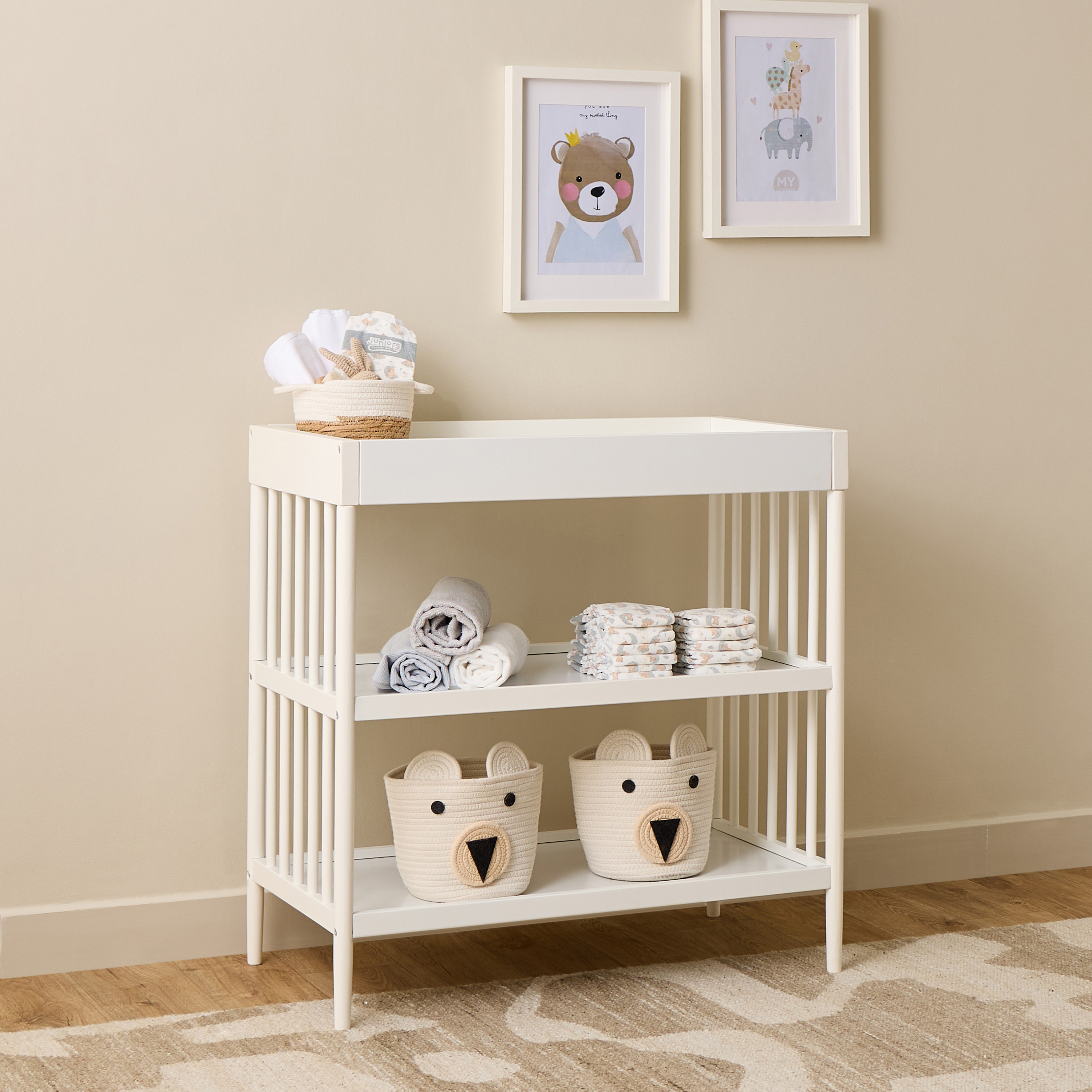 Juniors Magaret Wooden Crib with Darcy Changing Table and Universal Wardrobe - Baby Furniture Set-baby-nursery-furniture-cribsandbeds-babycribs-image-12
