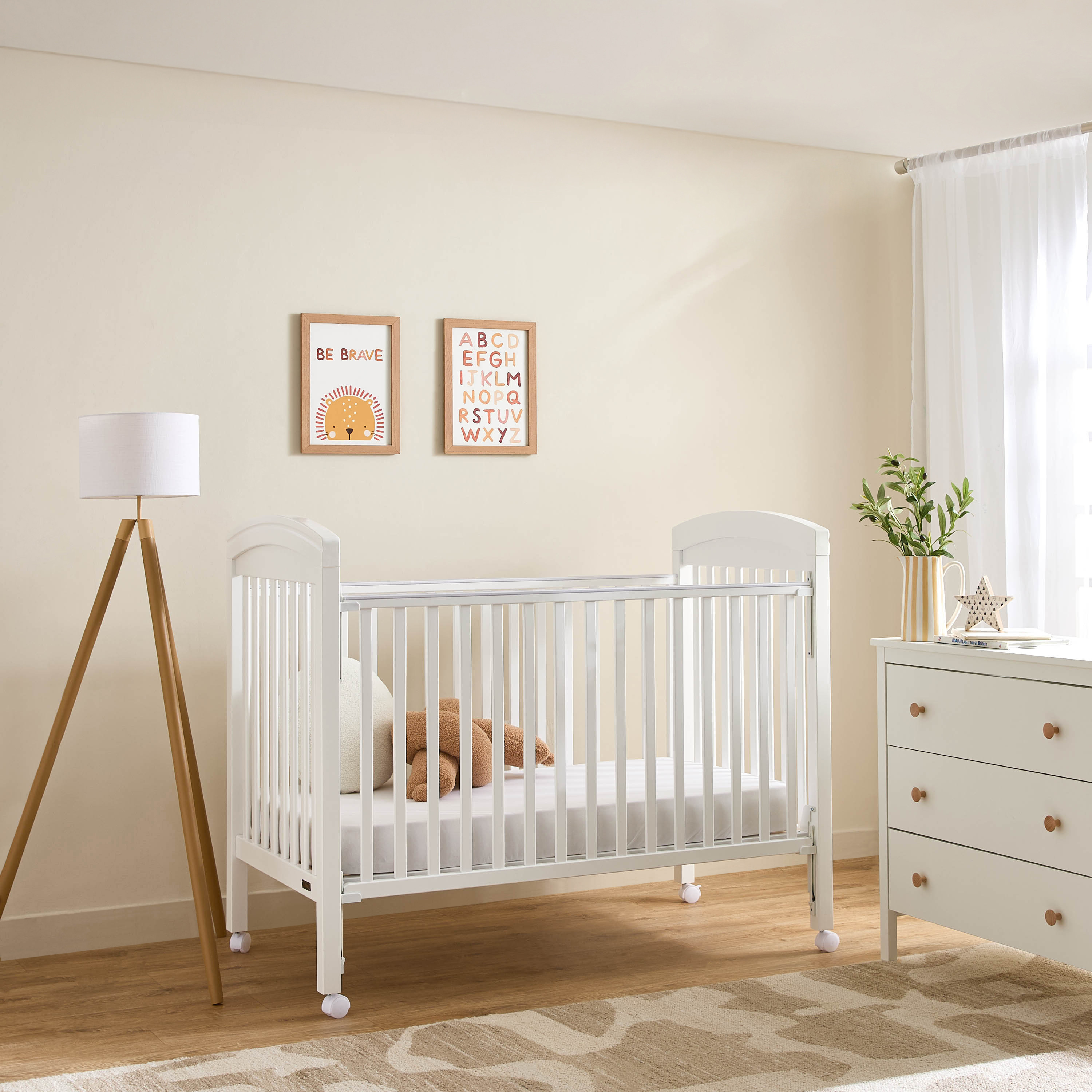Juniors Magaret Wooden Crib with Darcy Changing Table and Universal Wardrobe - Baby Furniture Set-baby-nursery-furniture-cribsandbeds-babycribs-image-2