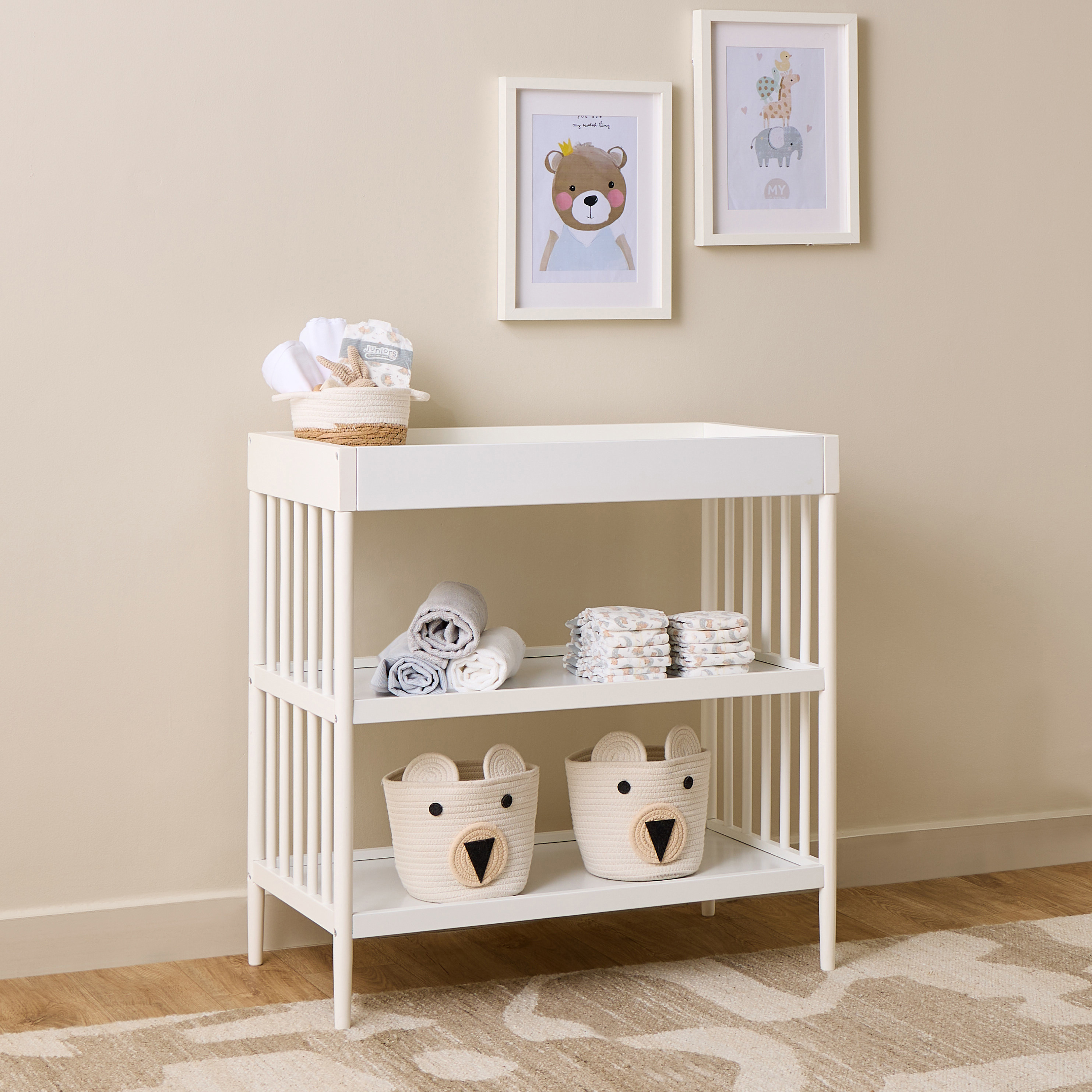 Juniors Charlotte Portable Crib with Darcy Changing Table and Universal Wardrobe -Baby Furniture Set-baby-nursery-furniture-cribsandbeds-babycribs-image-12