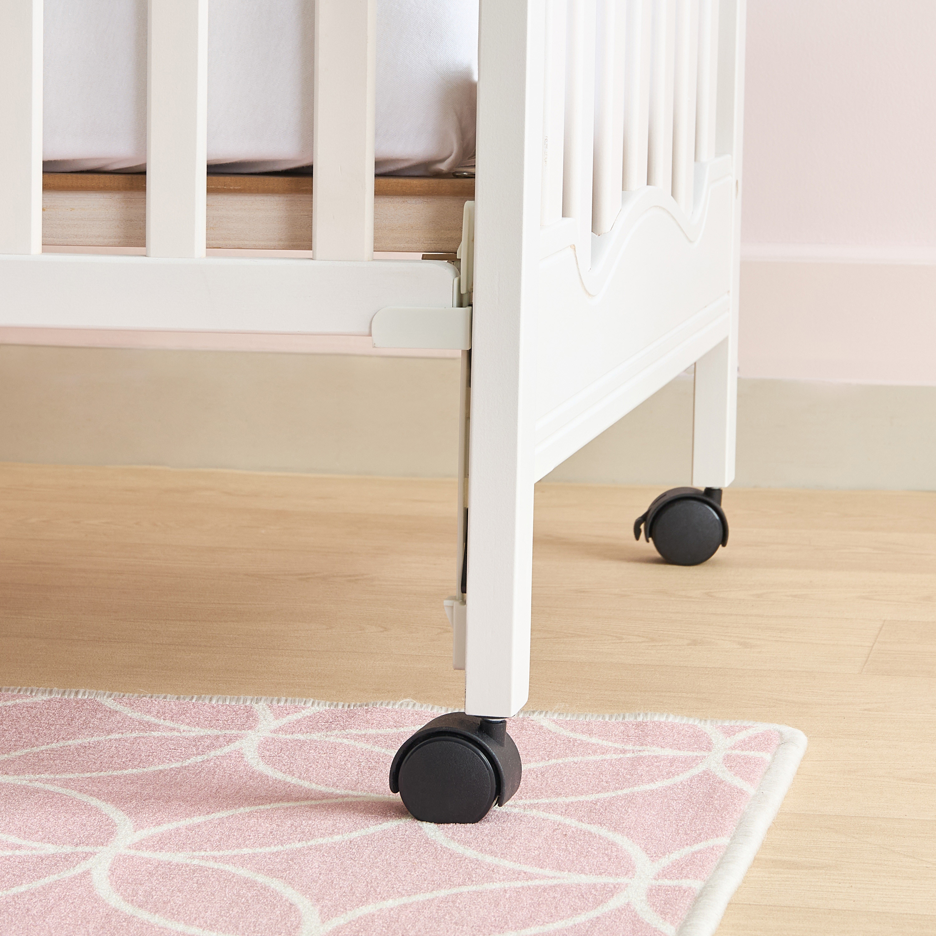 Juniors Charlotte Portable Crib with Darcy Changing Table and Universal Wardrobe -Baby Furniture Set-baby-nursery-furniture-cribsandbeds-babycribs-image-5