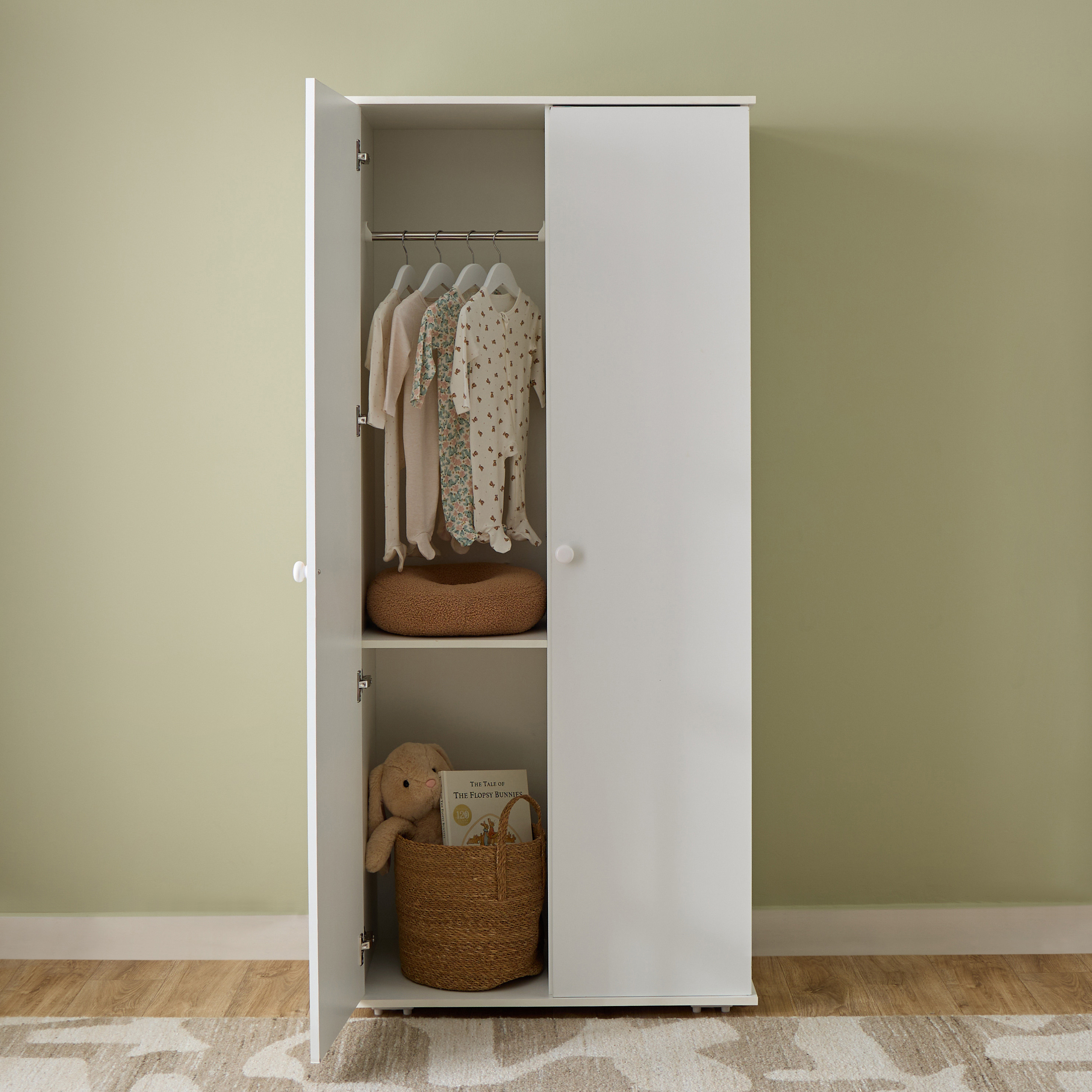 Juniors Charlotte Portable Crib with Darcy Changing Table and Universal Wardrobe -Baby Furniture Set-baby-nursery-furniture-cribsandbeds-babycribs-image-9