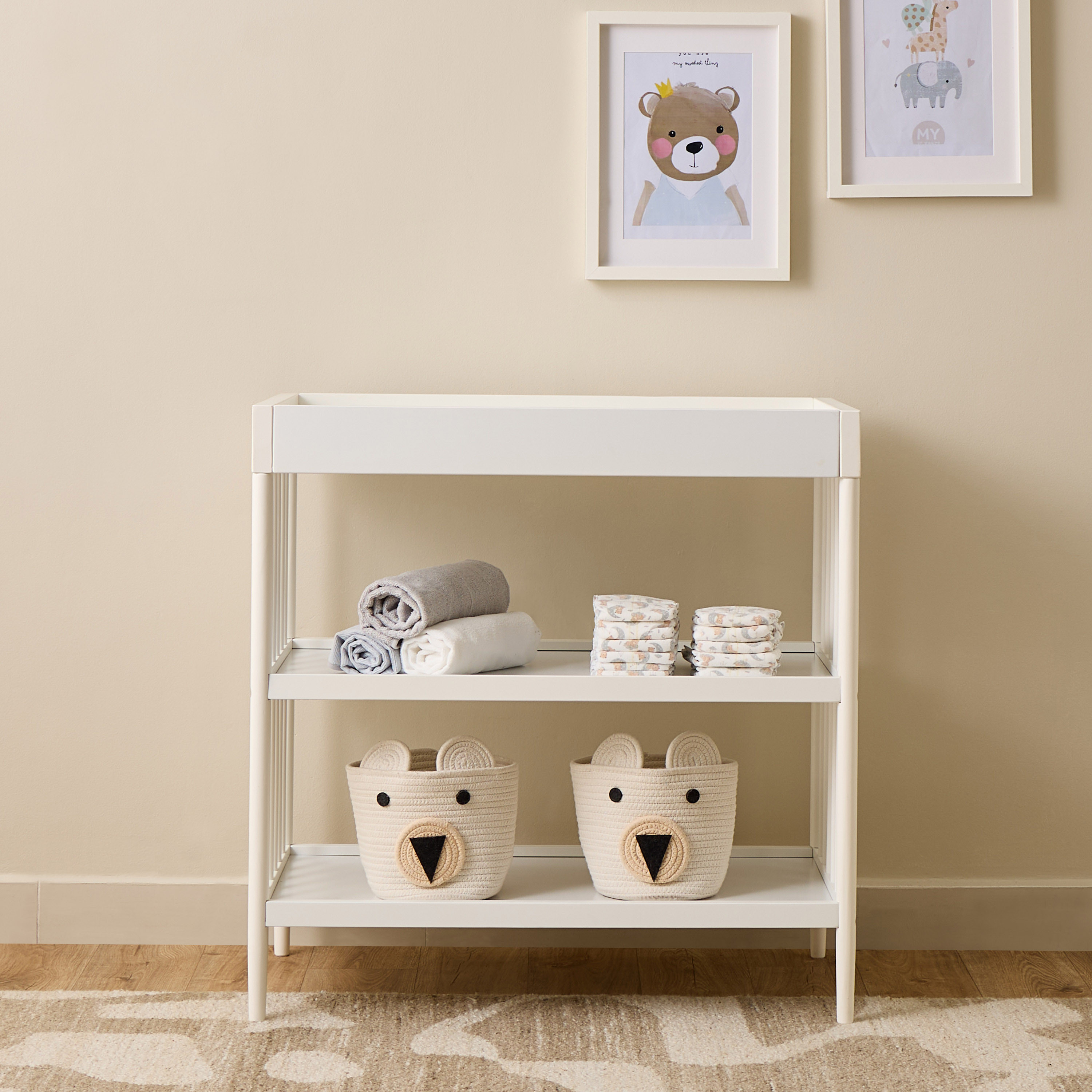 Juniors Henry Wooden Crib with Darcy Changing Table and Solid Universal Wardrobe -Baby Furniture Set-baby-nursery-furniture-cribsandbeds-babycribs-image-13