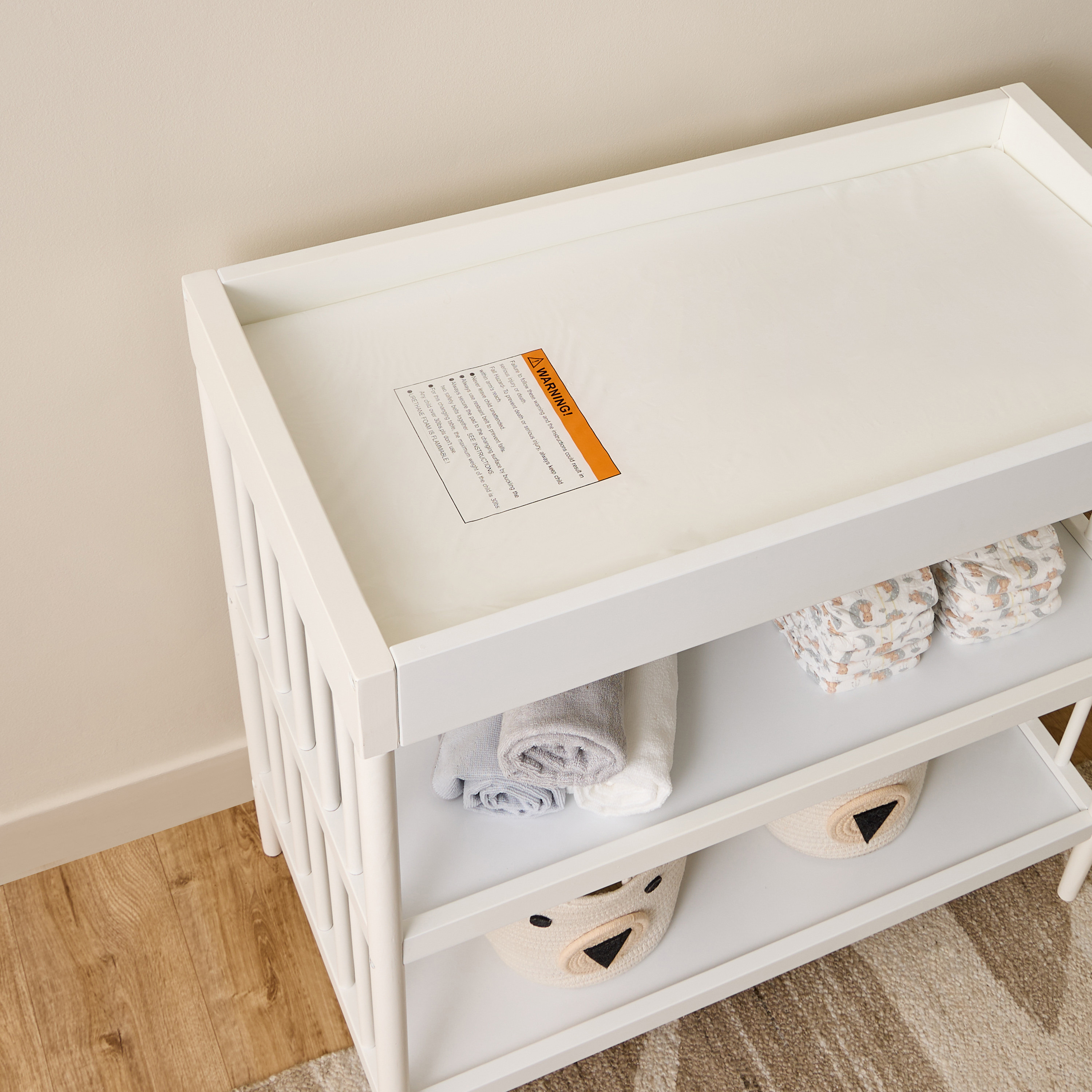 Juniors Henry Wooden Crib with Darcy Changing Table and Solid Universal Wardrobe -Baby Furniture Set-baby-nursery-furniture-cribsandbeds-babycribs-image-14
