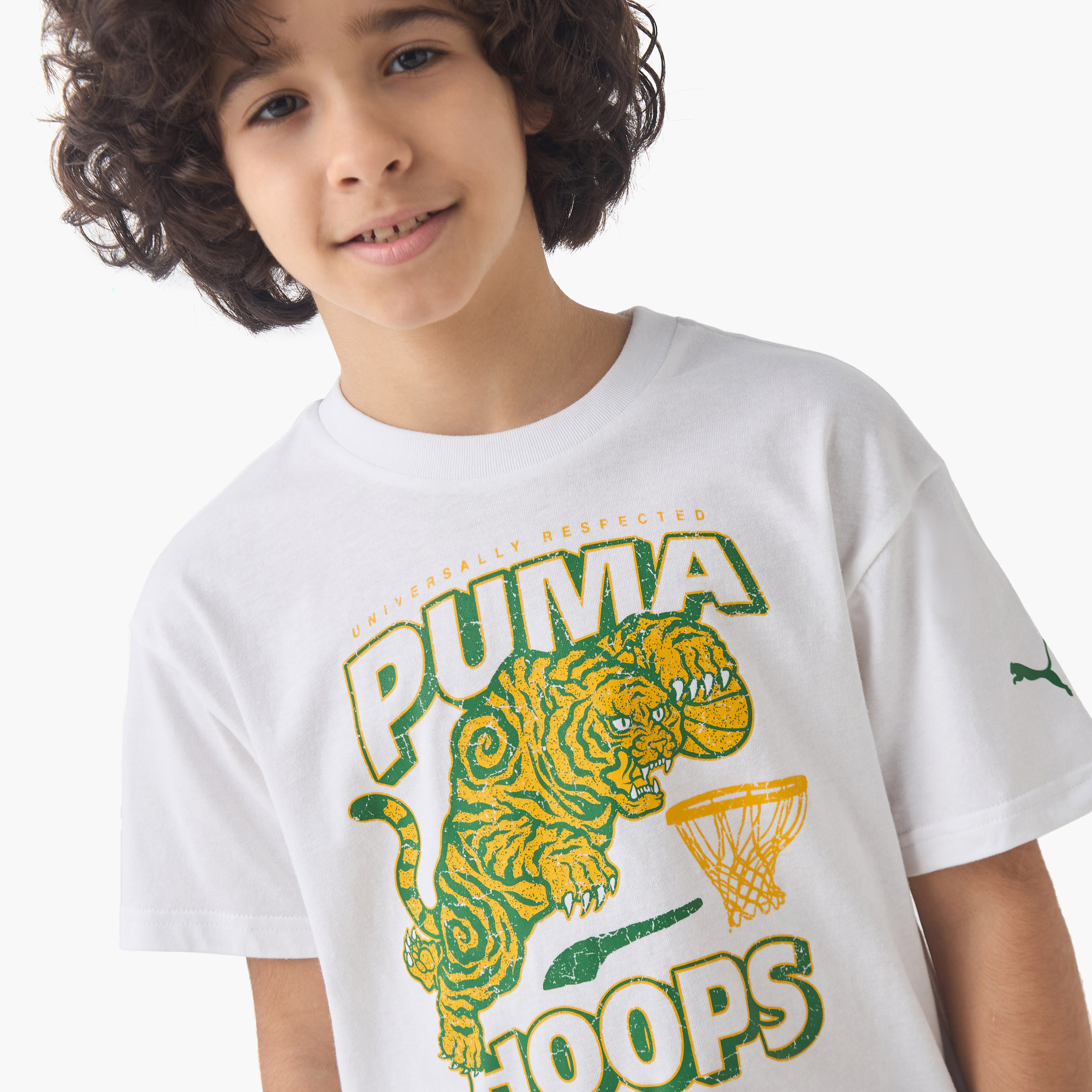 PUMA Boys Crew Neck T-shirt with Graphic Print - Cotton - Short Sleeve-boys-clothing-sportswear-tops-image-4