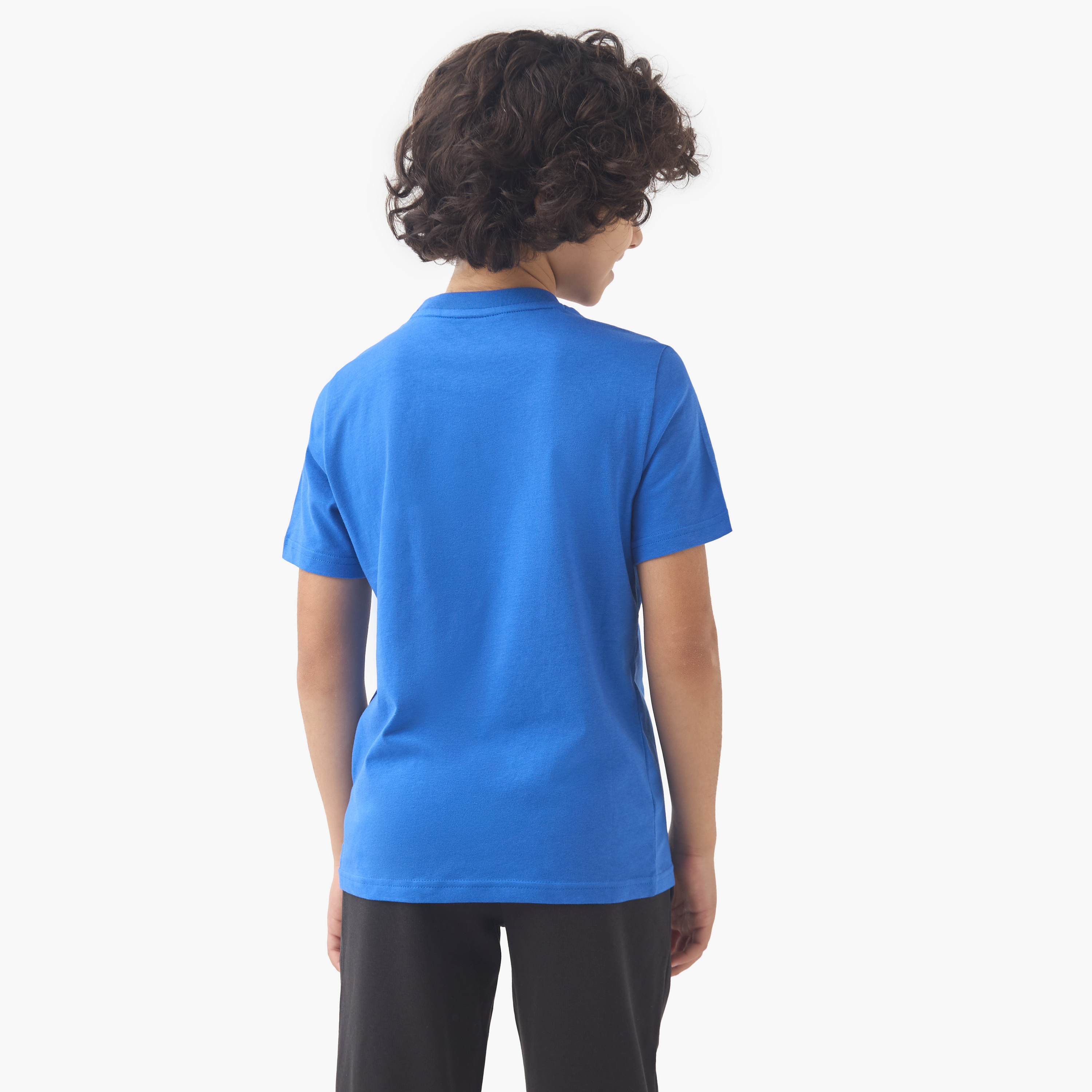 PUMA Boys' Crew Neck T-shirt with Logo Print - Cotton - Short Sleeves-sports-boys-clothing-tops-image-3