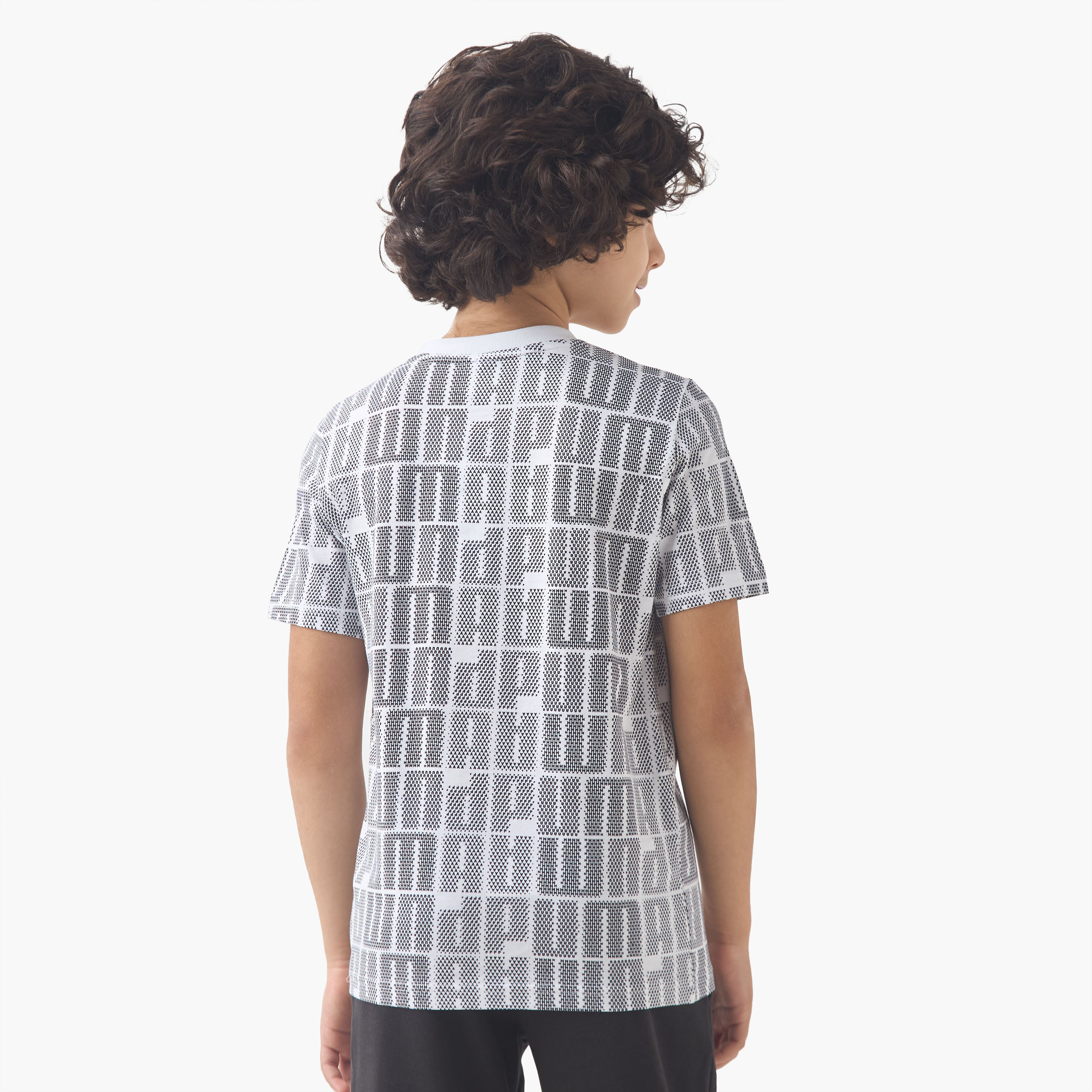 PUMA Boys Crew Neck T-shirt with Logo Print - Cotton - Short Sleeve-boys-clothing-sportswear-tops-image-3