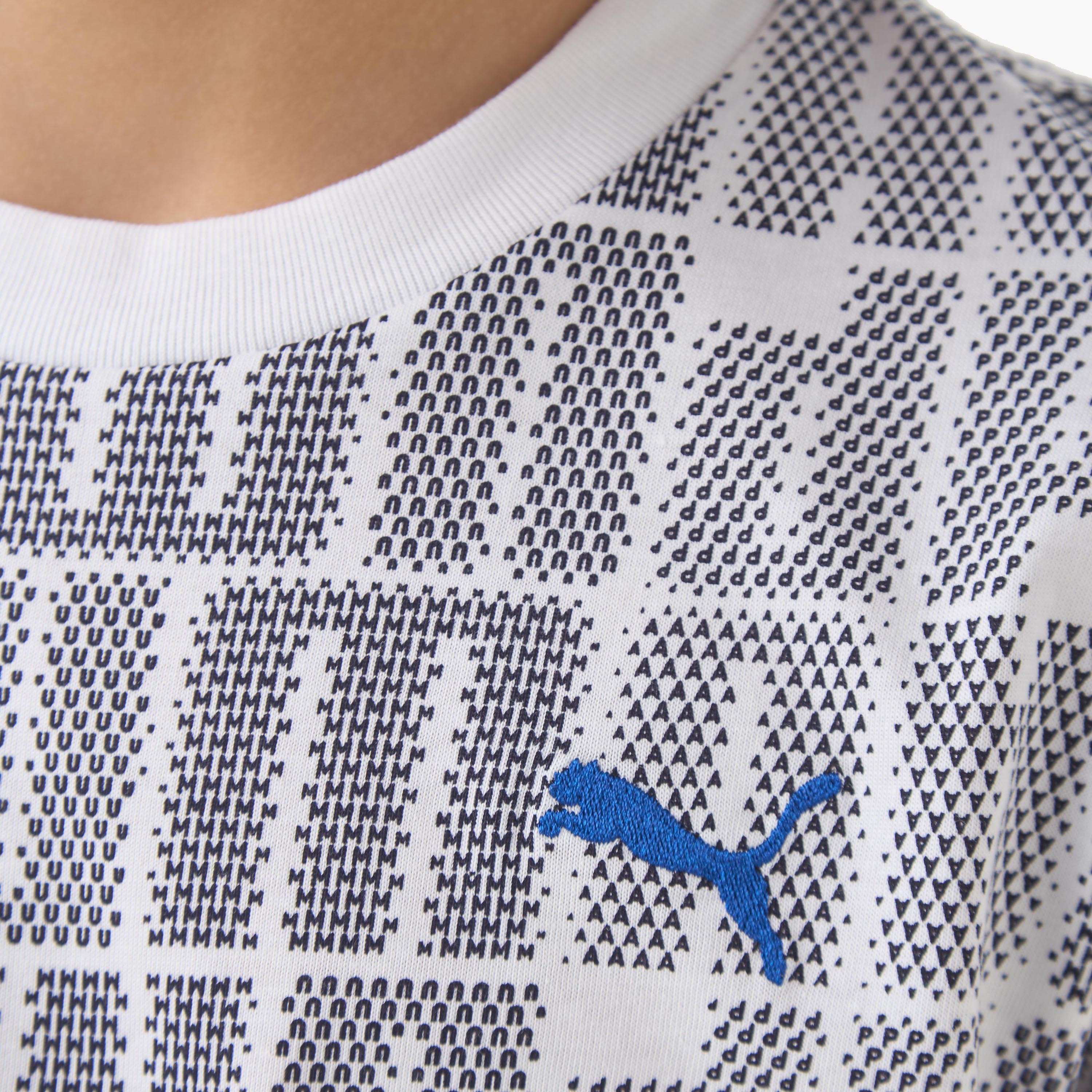 PUMA Boys Crew Neck T-shirt with Logo Print - Cotton - Short Sleeve-boys-clothing-sportswear-tops-image-5