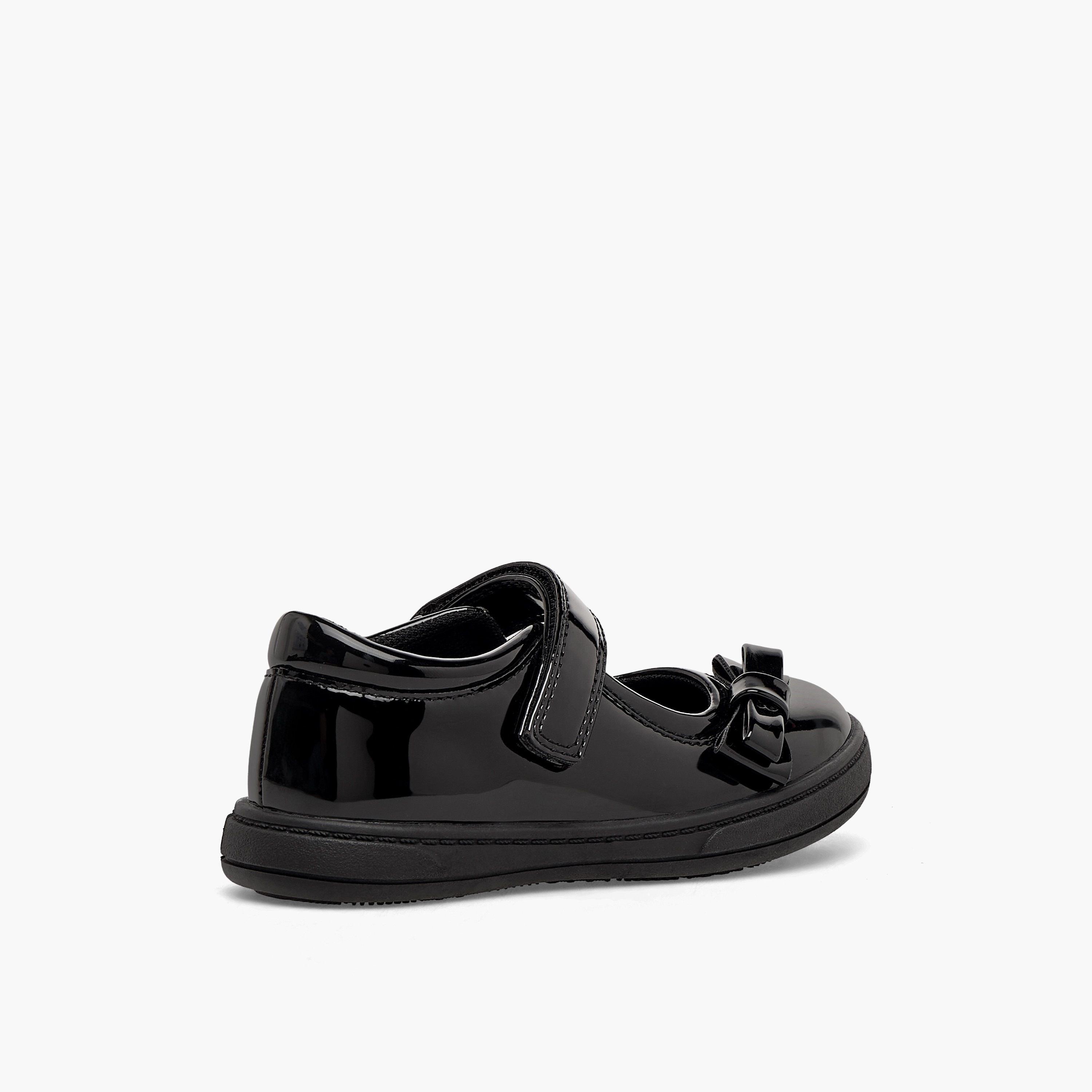 Juniors Girls Bow Accent Hook & Loop School Shoes-girls-shoes-schoolshoes-image-6