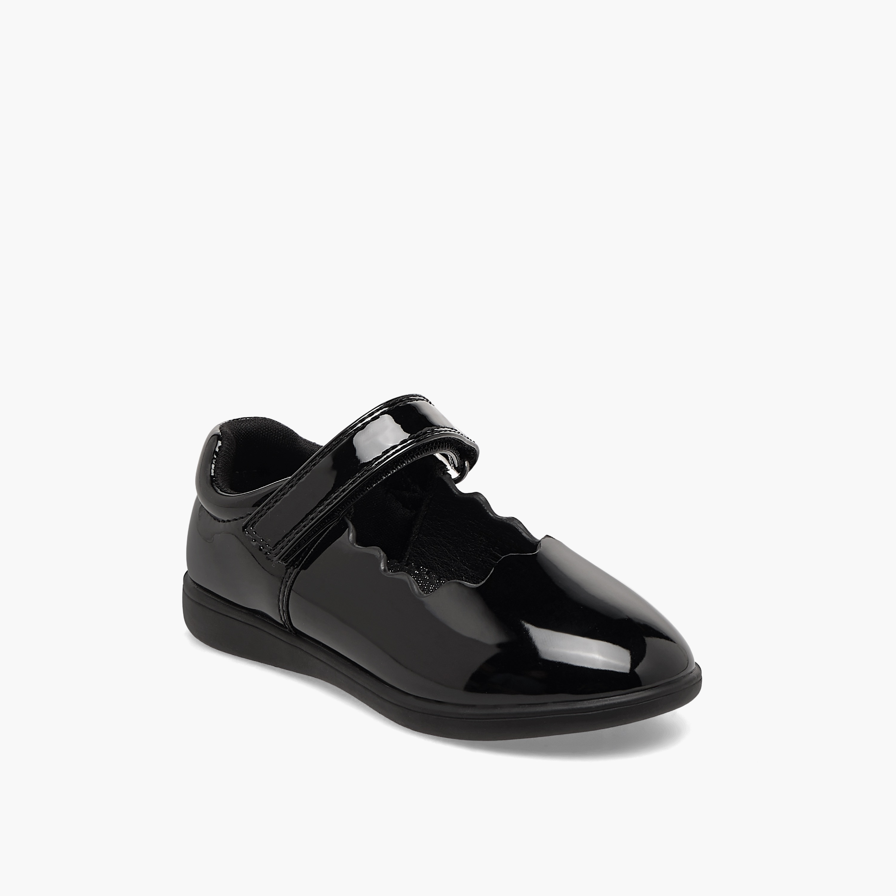 Juniors Girls Hook & Loop School Shoes-girls-shoes-schoolshoes-image-2