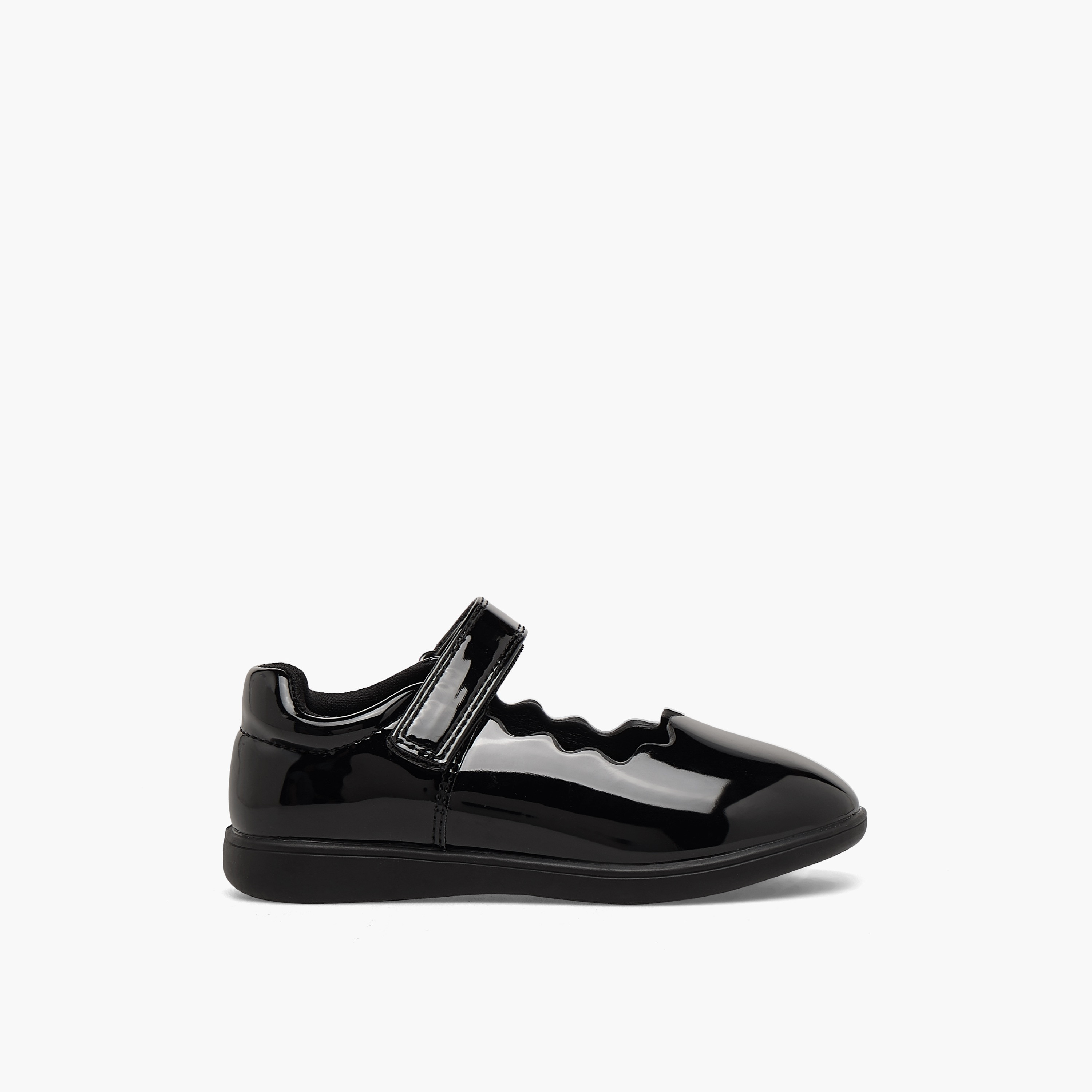 Juniors Girls Hook & Loop School Shoes-girls-shoes-schoolshoes-image-3