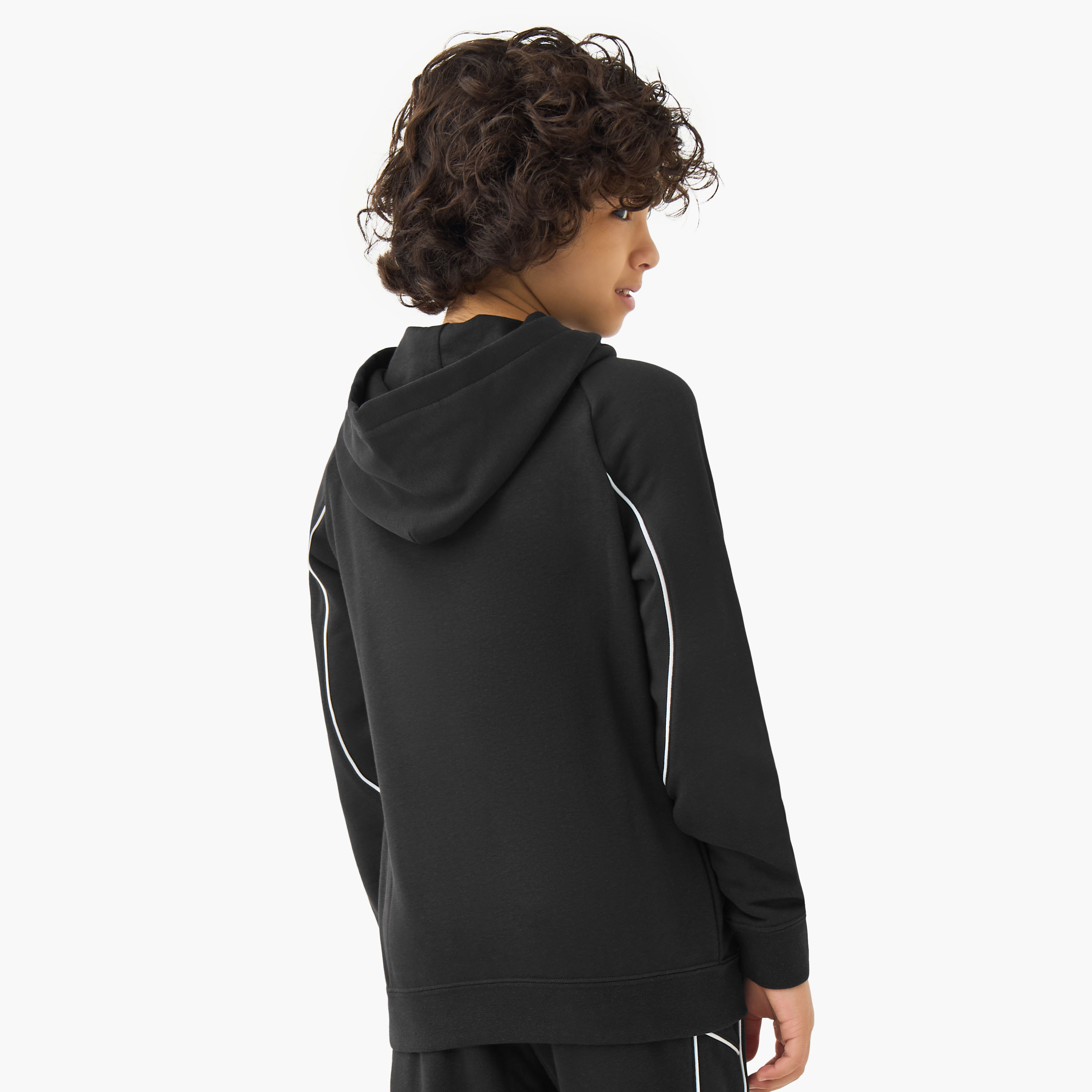 سويت شيرت بأكمام طويلة وقبعة مزيّن بخطوط بارزة للأولاد من بوما - قطن-sports-boys-clothing-tops-image-3