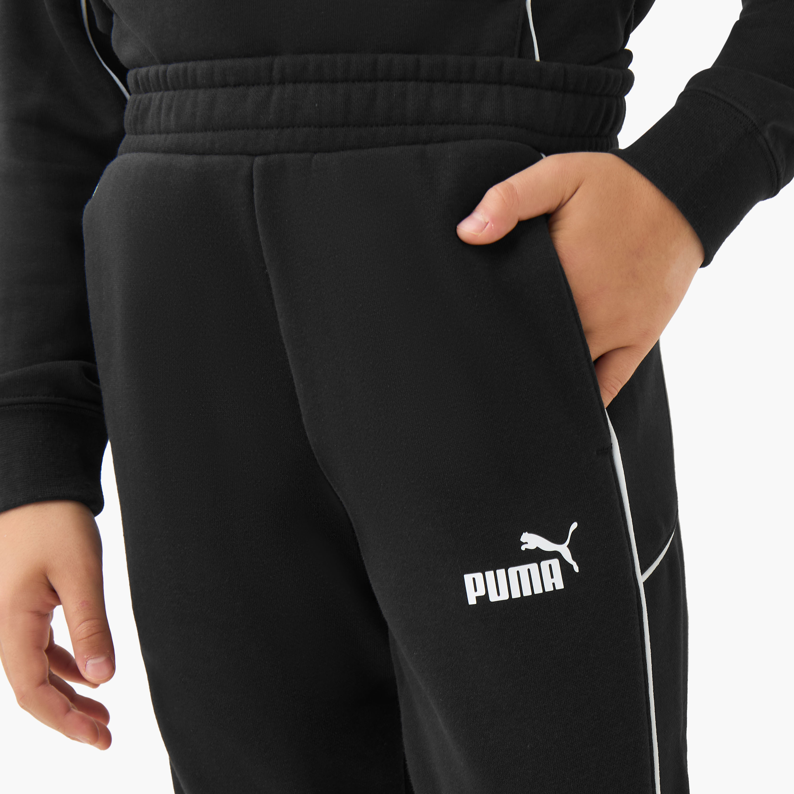 بنطلون رياضي قطن بجيوب وخصر مطاطي للأولاد من بوما-boys-clothing-bottoms-joggersandtrackpants-image-2