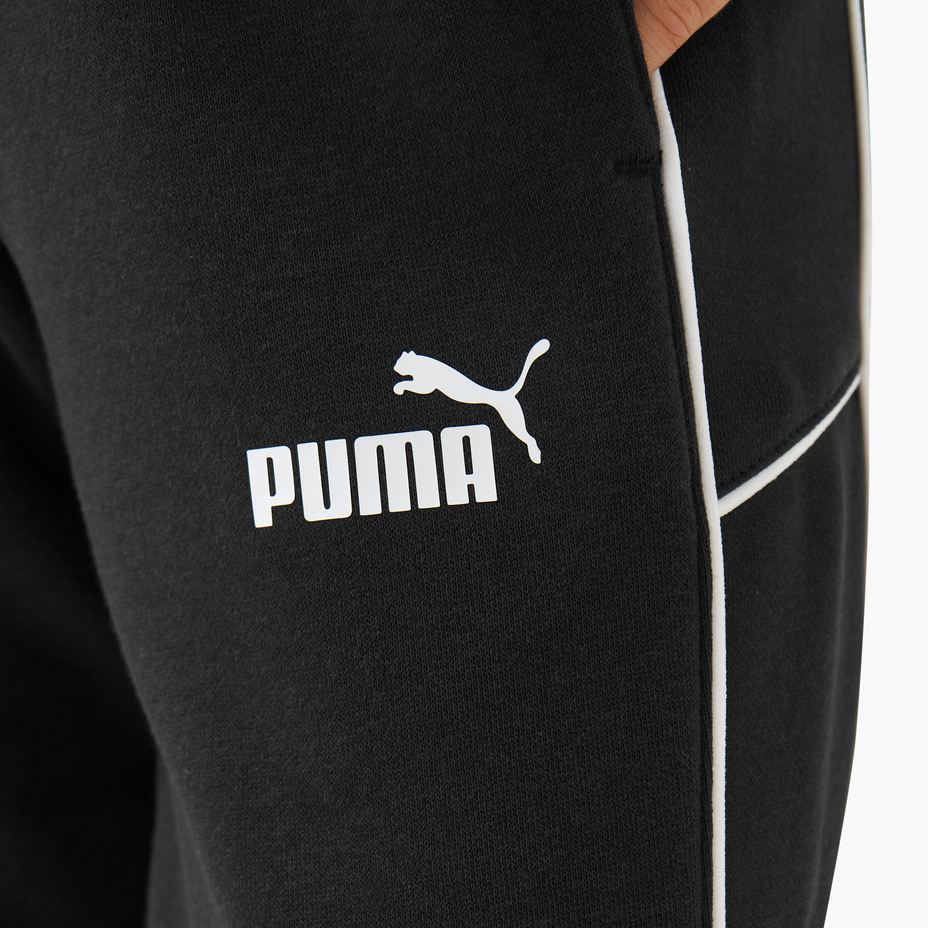 بنطلون رياضي قطن بجيوب وخصر مطاطي للأولاد من بوما-boys-clothing-bottoms-joggersandtrackpants-image-1