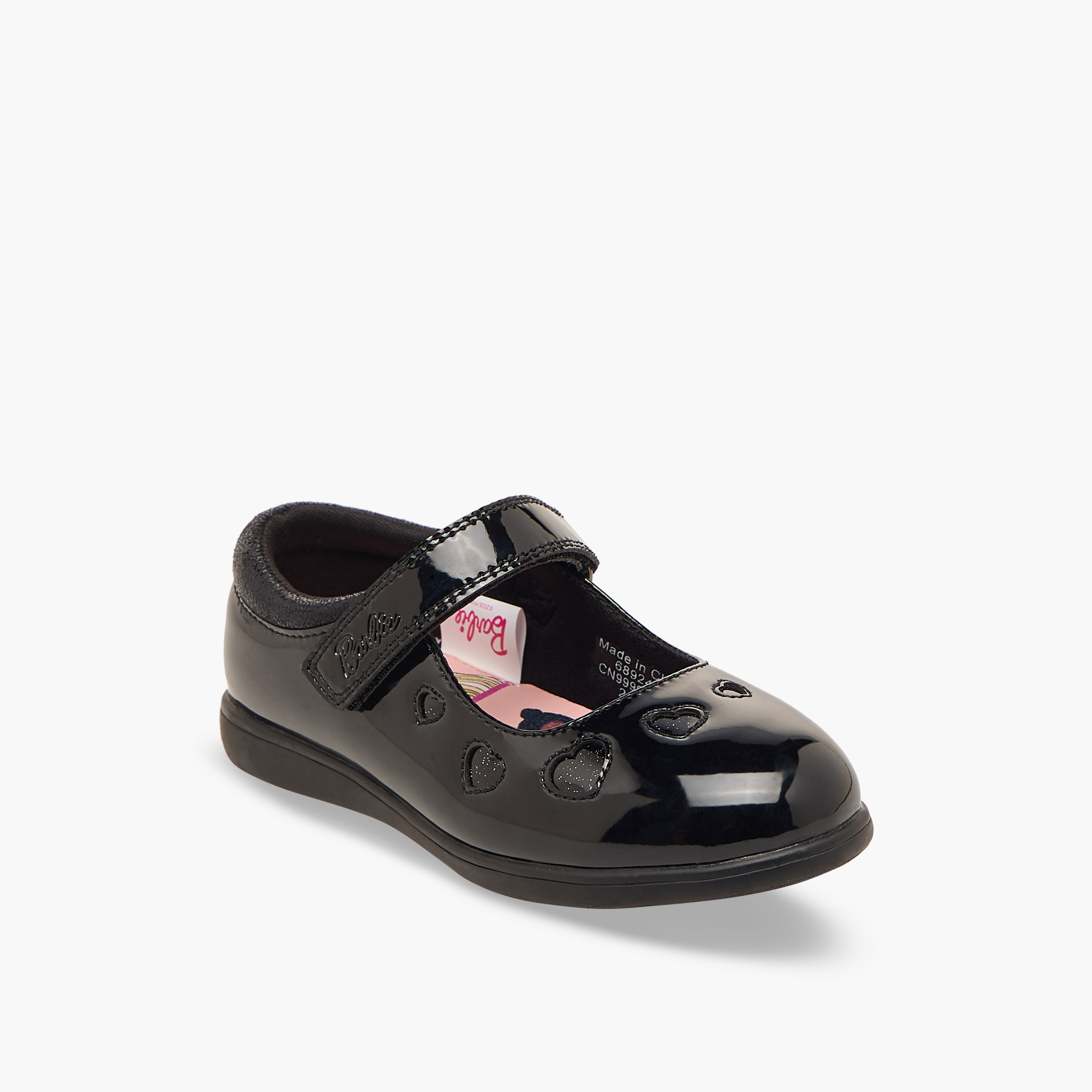 حذاء مدرسي بشريط إغلاق لاصق للبنات من باربي-girls-shoes-schoolshoes-image-2