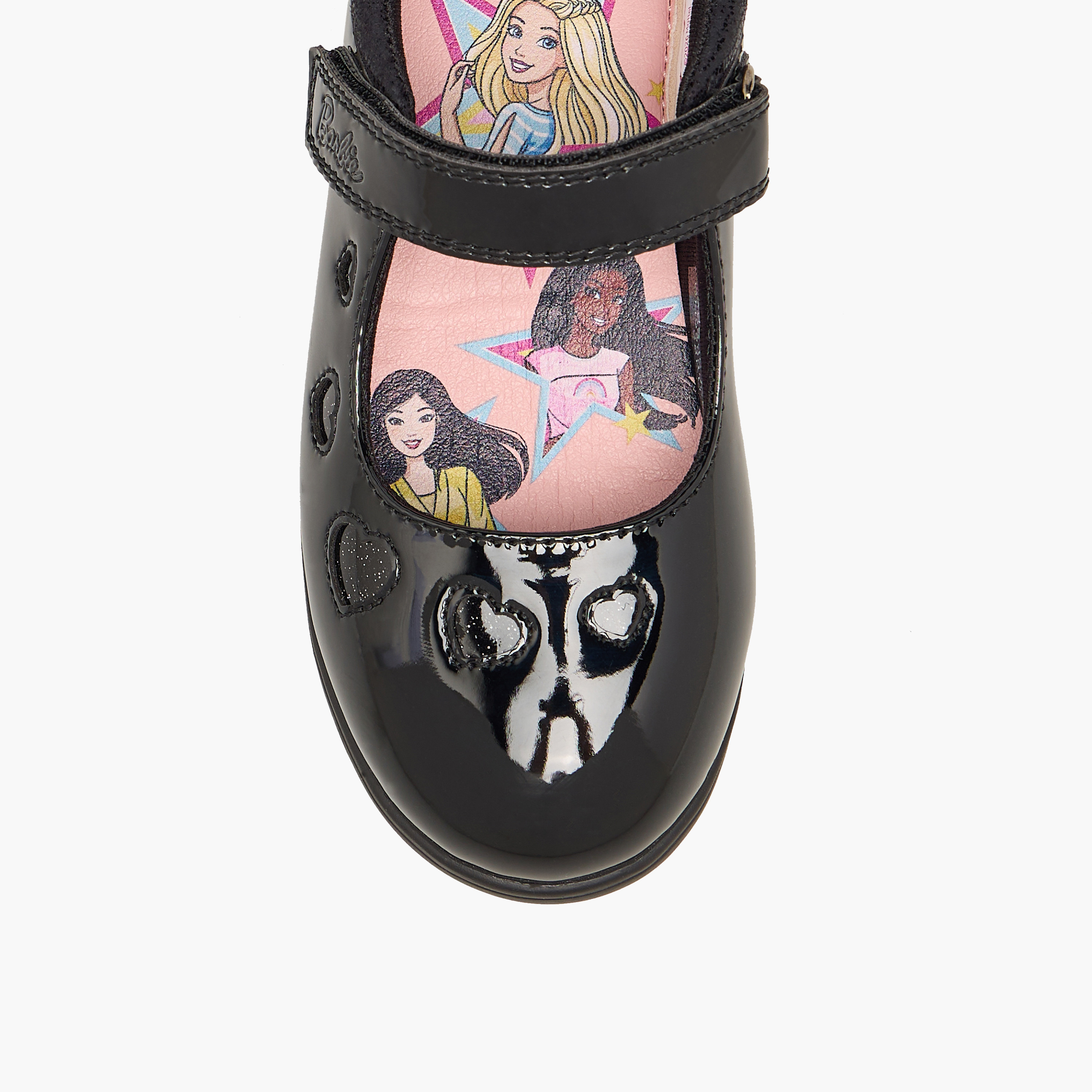 حذاء مدرسي بشريط إغلاق لاصق للبنات من باربي-girls-shoes-schoolshoes-image-7