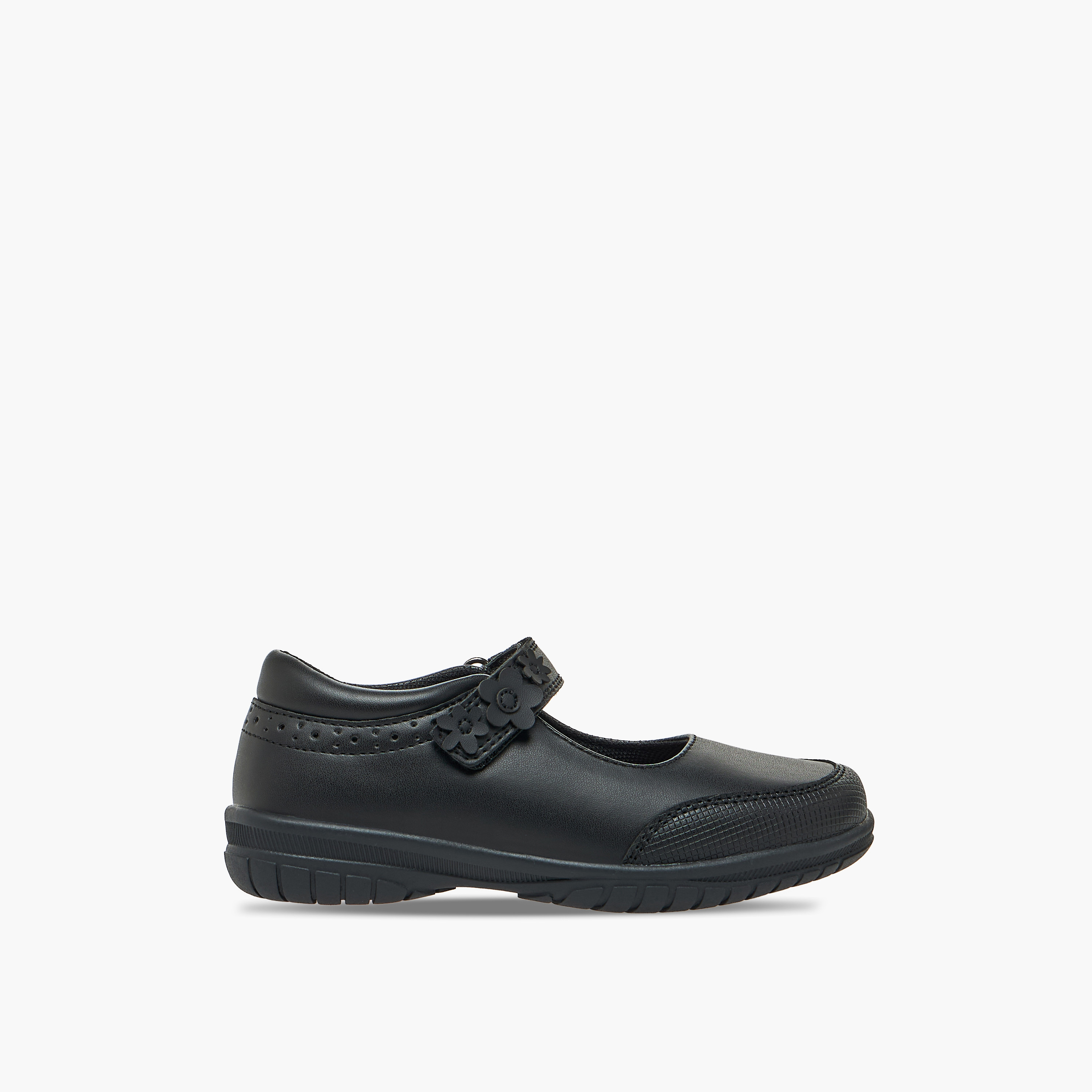 حذاء ماري جين باربي المدرسي المريح للبنات بشريط إغلاق لاصق-girls-shoes-maryjanes-image-3