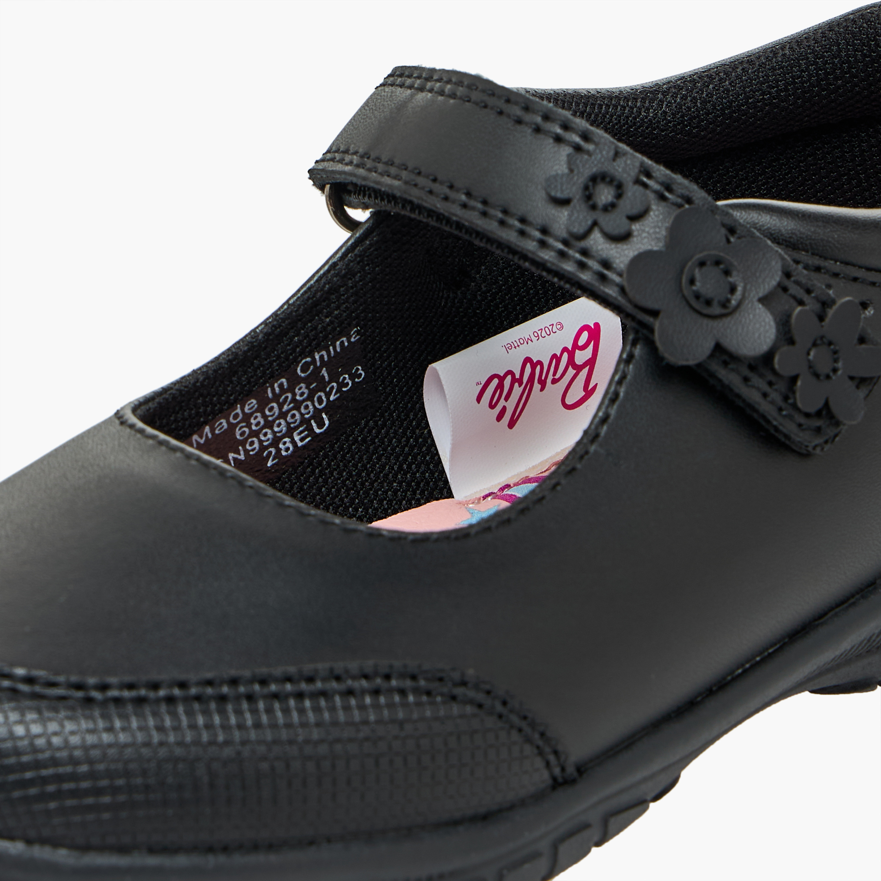 حذاء ماري جين باربي المدرسي المريح للبنات بشريط إغلاق لاصق-girls-shoes-maryjanes-image-7