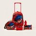 Lady Bug Print 5-Piece Trolley Backpack Set-School Sets-thumbnail-0