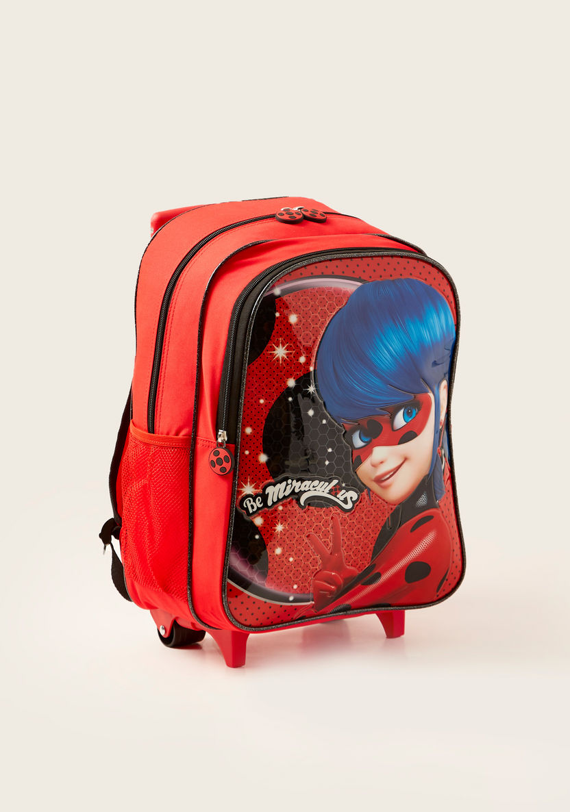 Lady Bug Print 5-Piece Trolley Backpack Set-School Sets-image-1