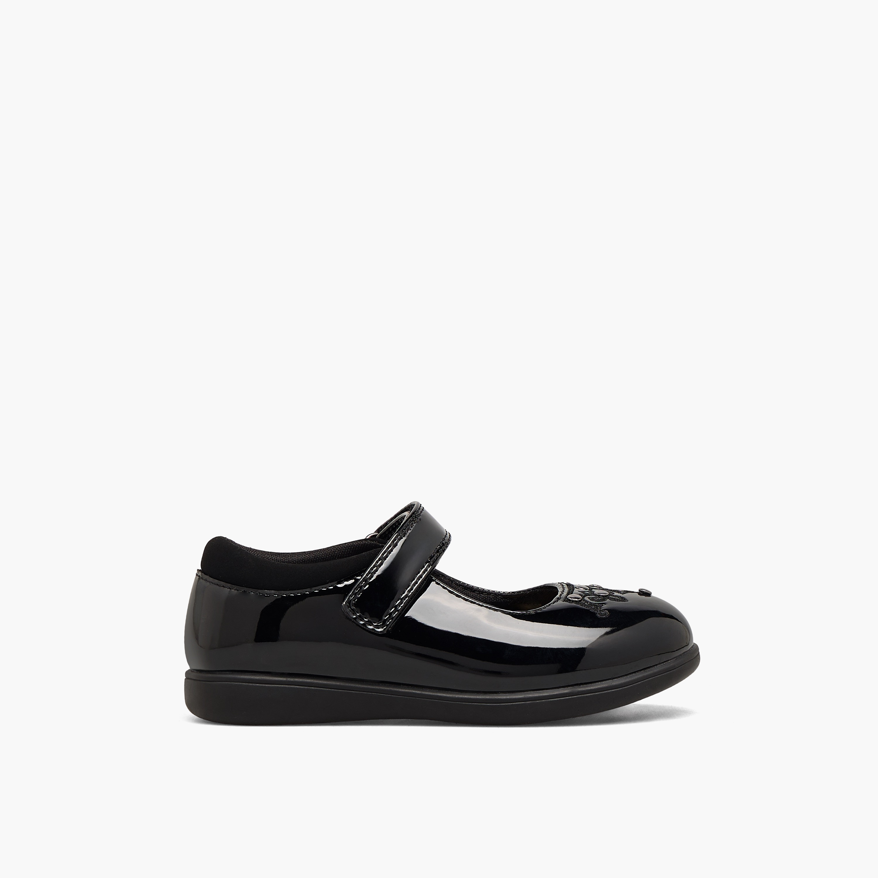 حذاء مدرسي مزين بشريط إغلاق لاصق للبنات من ديزني-girls-shoes-schoolshoes-image-3