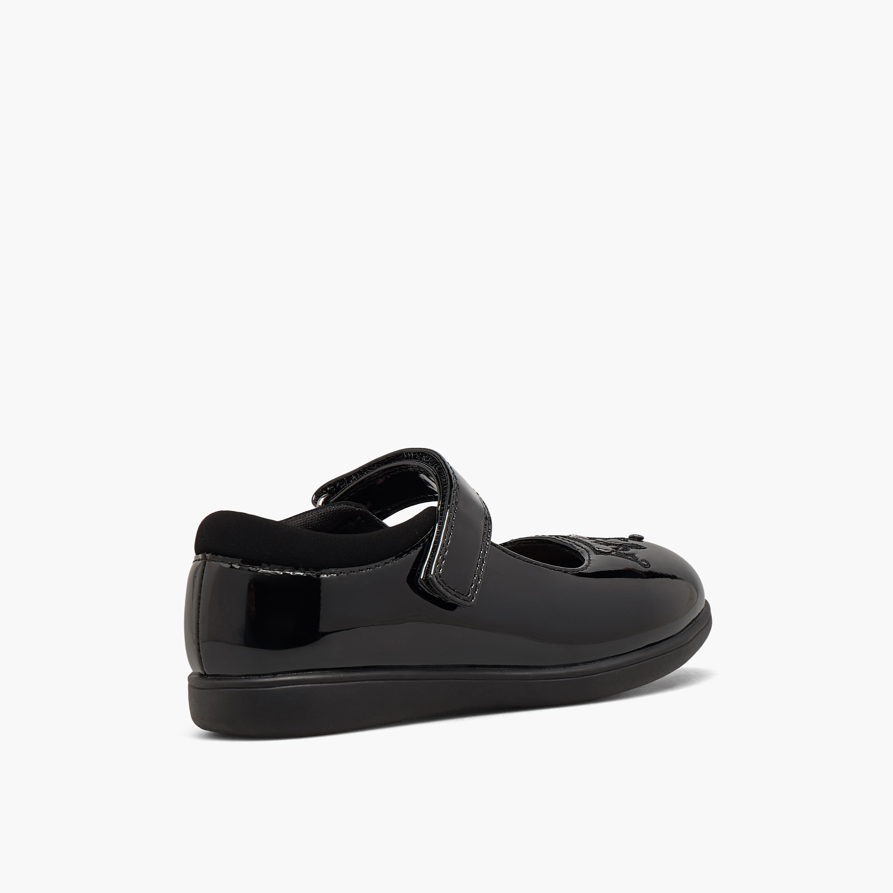 حذاء مدرسي مزين بشريط إغلاق لاصق للبنات من ديزني-girls-shoes-schoolshoes-image-6