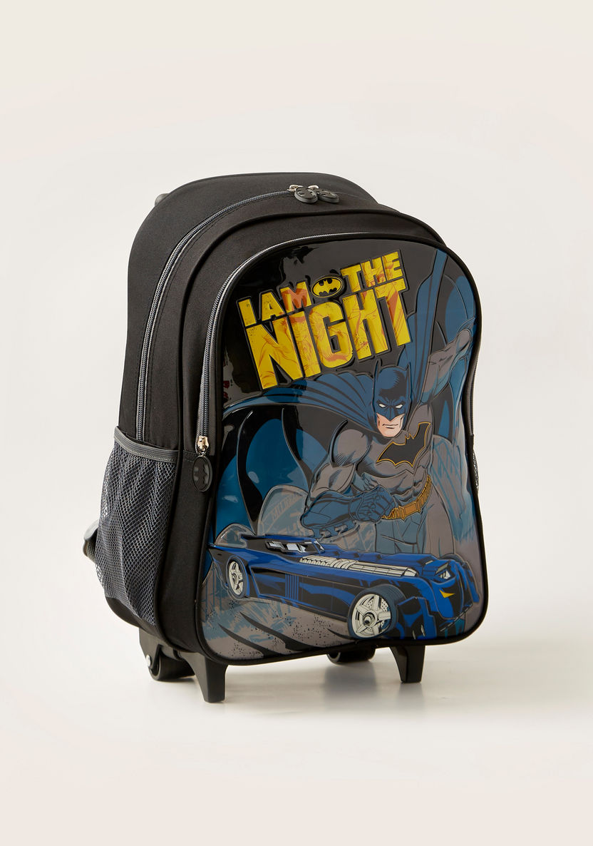 Batman Print 5-Piece Trolley Backpack Set-School Sets-image-1