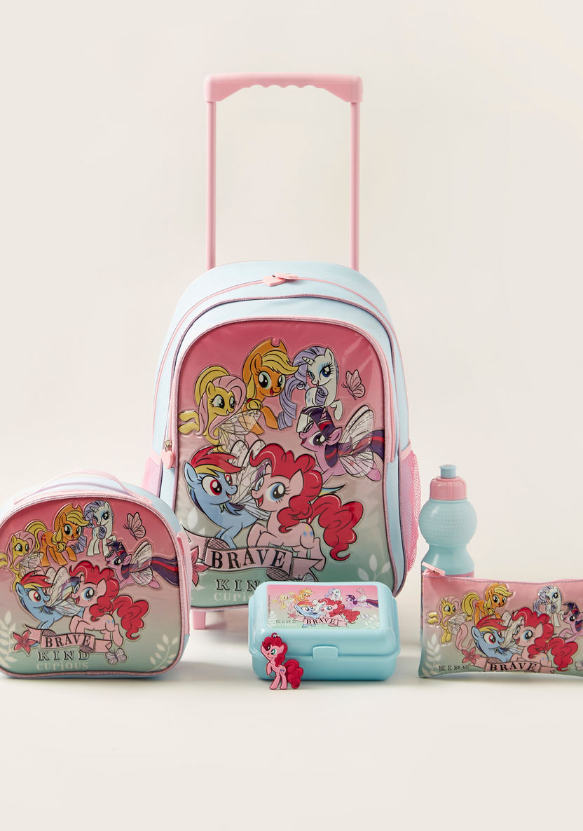 My Little Pony Print 5-Piece Trolley Backpack Set-School Sets-image-0
