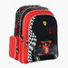 Ferrari Print Backpack with Adjustable Straps and Zip Closure-Backpacks-thumbnail-1