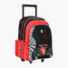 Ferrari Print Trolley Backpack with Zip Closure- 18 inches-Trolleys-thumbnail-1