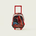 Spider-Man Print Trolley Backpack with Zip Closure - 14 inches-Trolleys-thumbnail-0