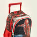 Spider-Man Print Trolley Backpack with Zip Closure - 14 inches-Trolleys-thumbnail-2