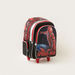 Spider-Man Print Trolley Backpack with Adjustable Straps-Trolleys-thumbnail-1