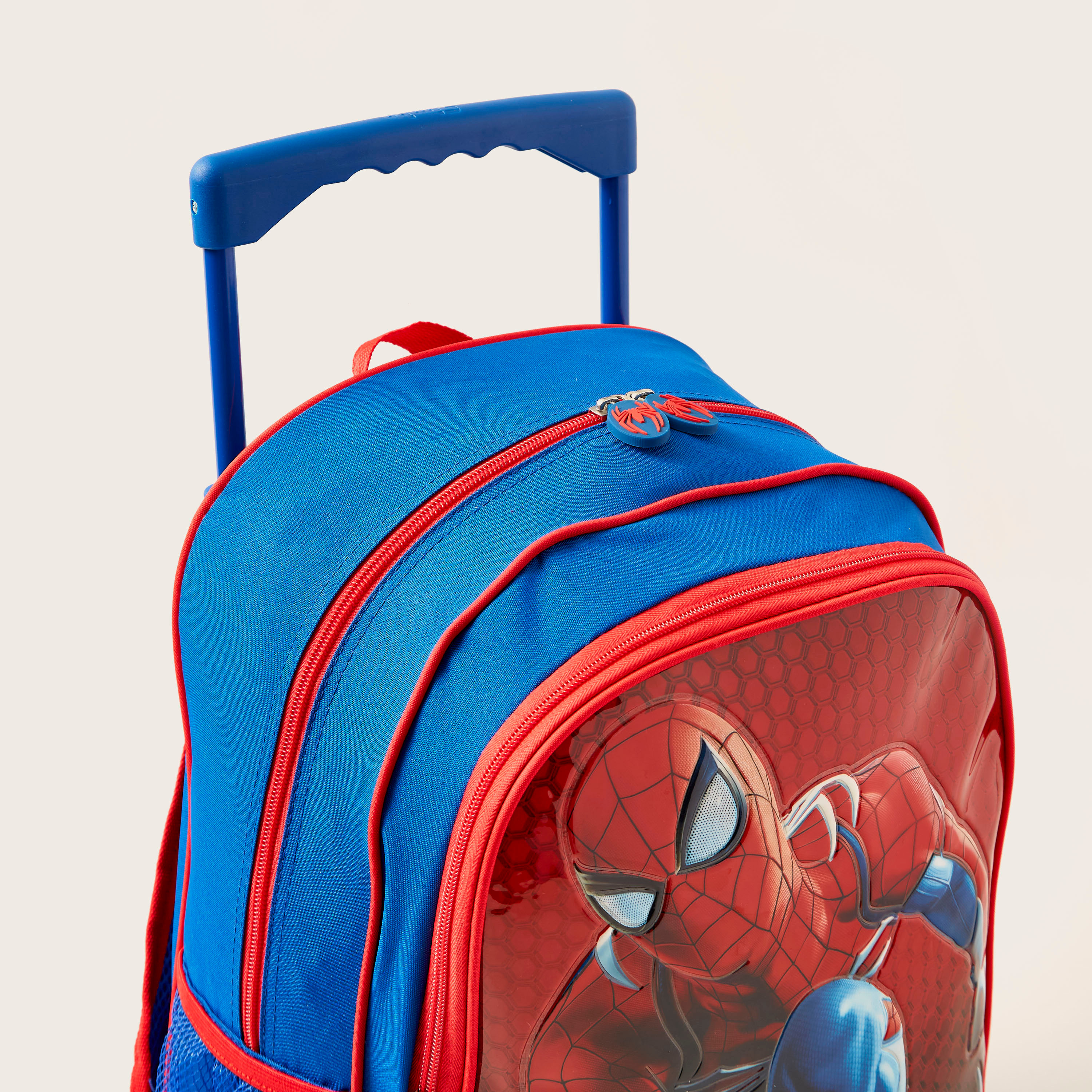 طقم شنطة ظهر بعجلات وطبعات سبايدر مان 5 قطع من ديزني-school-bagsandbackpacks-trolleybags-image-3