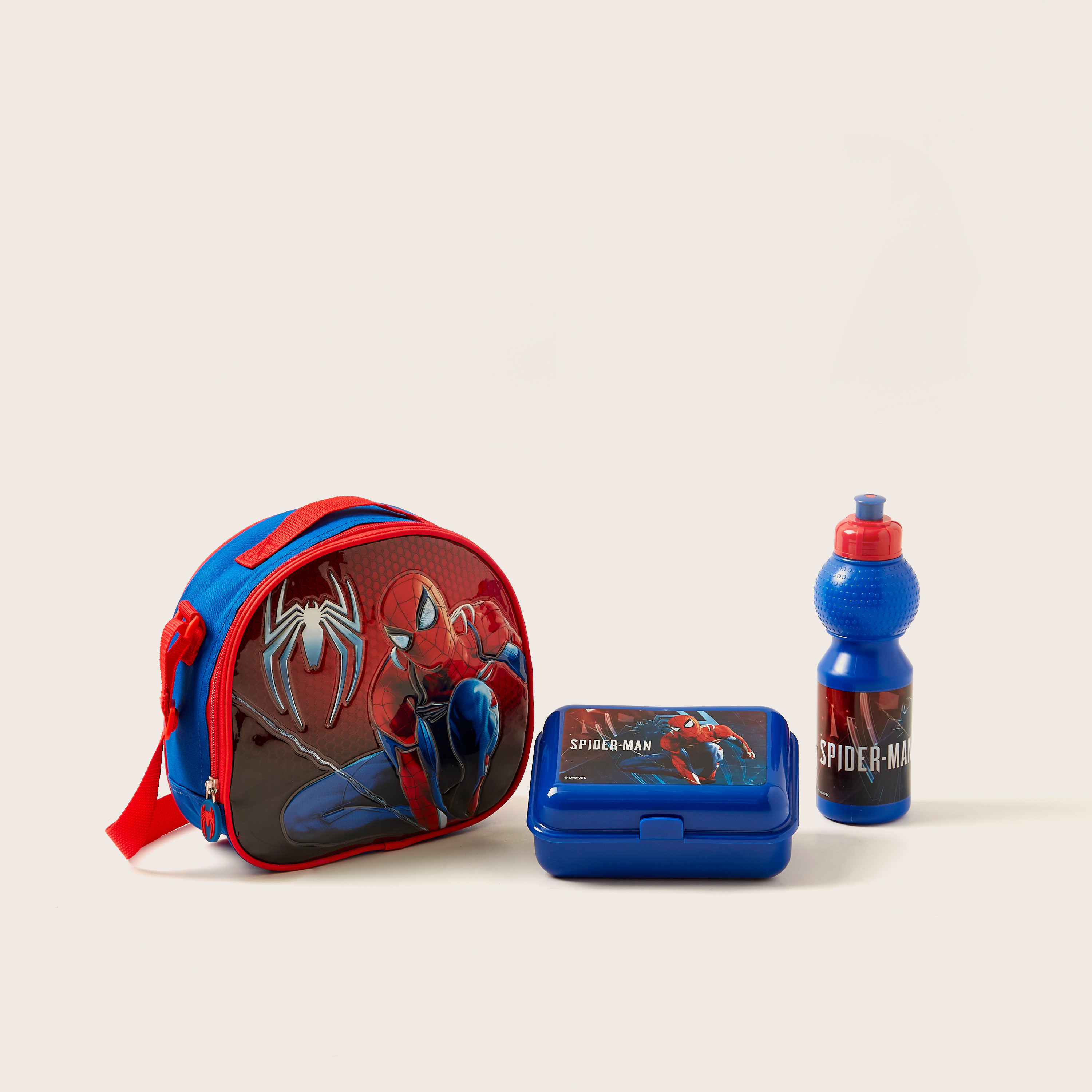 طقم شنطة ظهر بعجلات وطبعات سبايدر مان 5 قطع من ديزني-school-bagsandbackpacks-trolleybags-image-7