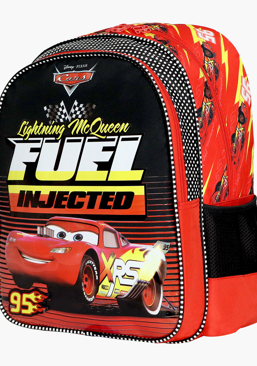 Disney Cars Fuel Injected Print Backpack with Zip Closure - 16 inches-Backpacks-image-2