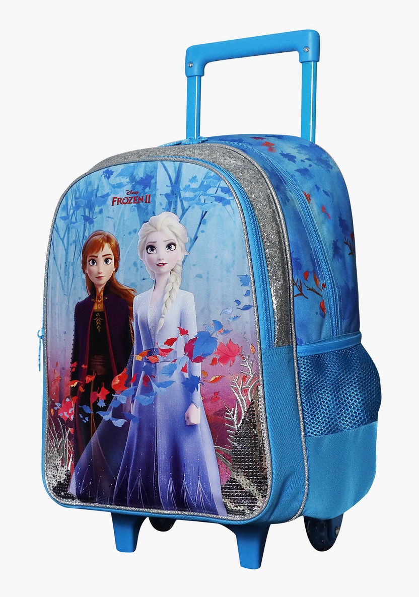 Disney Frozen Print Trolley Backpack - 16 inches-Trolleys-image-2