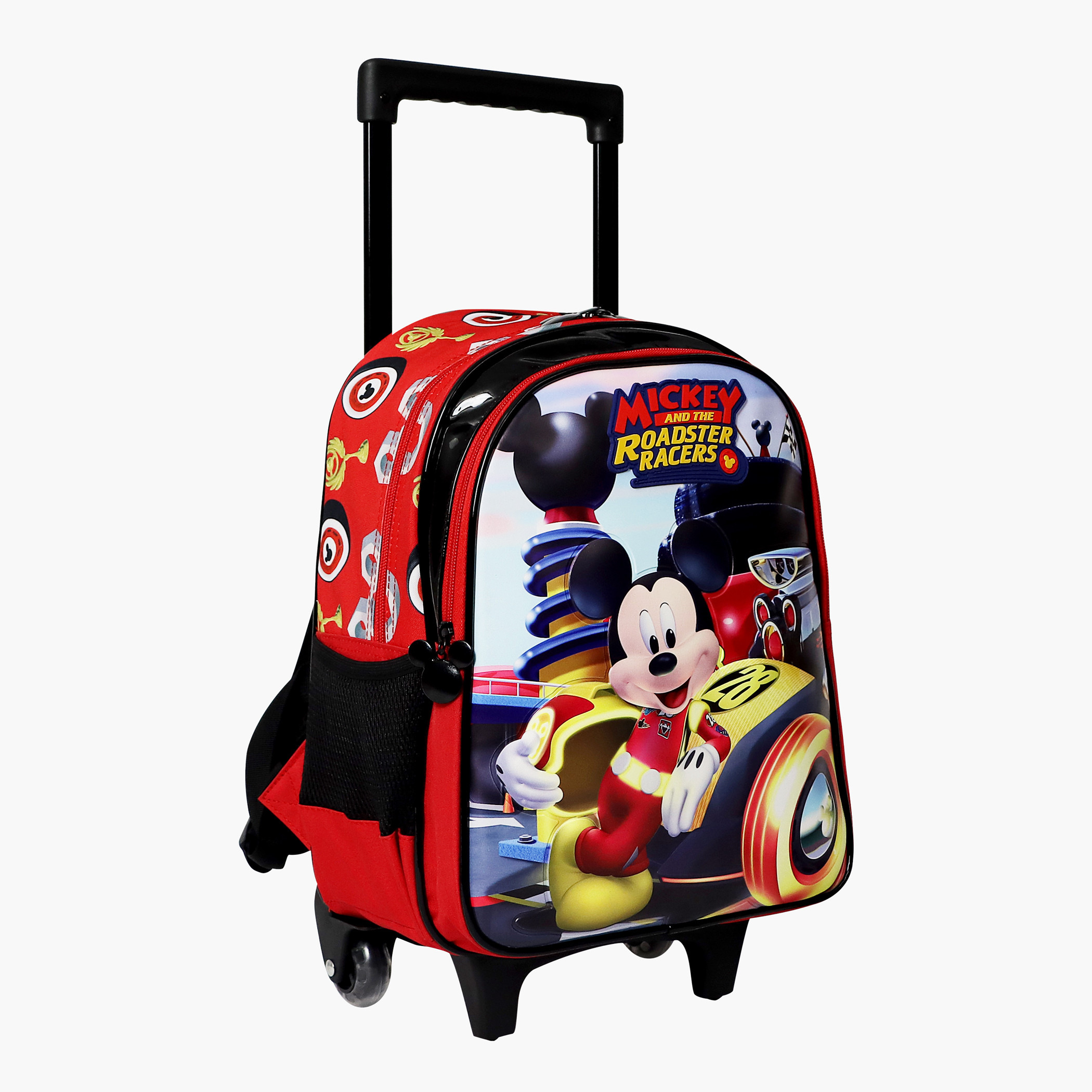 Disney Mickey Mouse Print Trolley Backpack - 14 inches-school-bagsandbackpacks-trolleybags-image-2