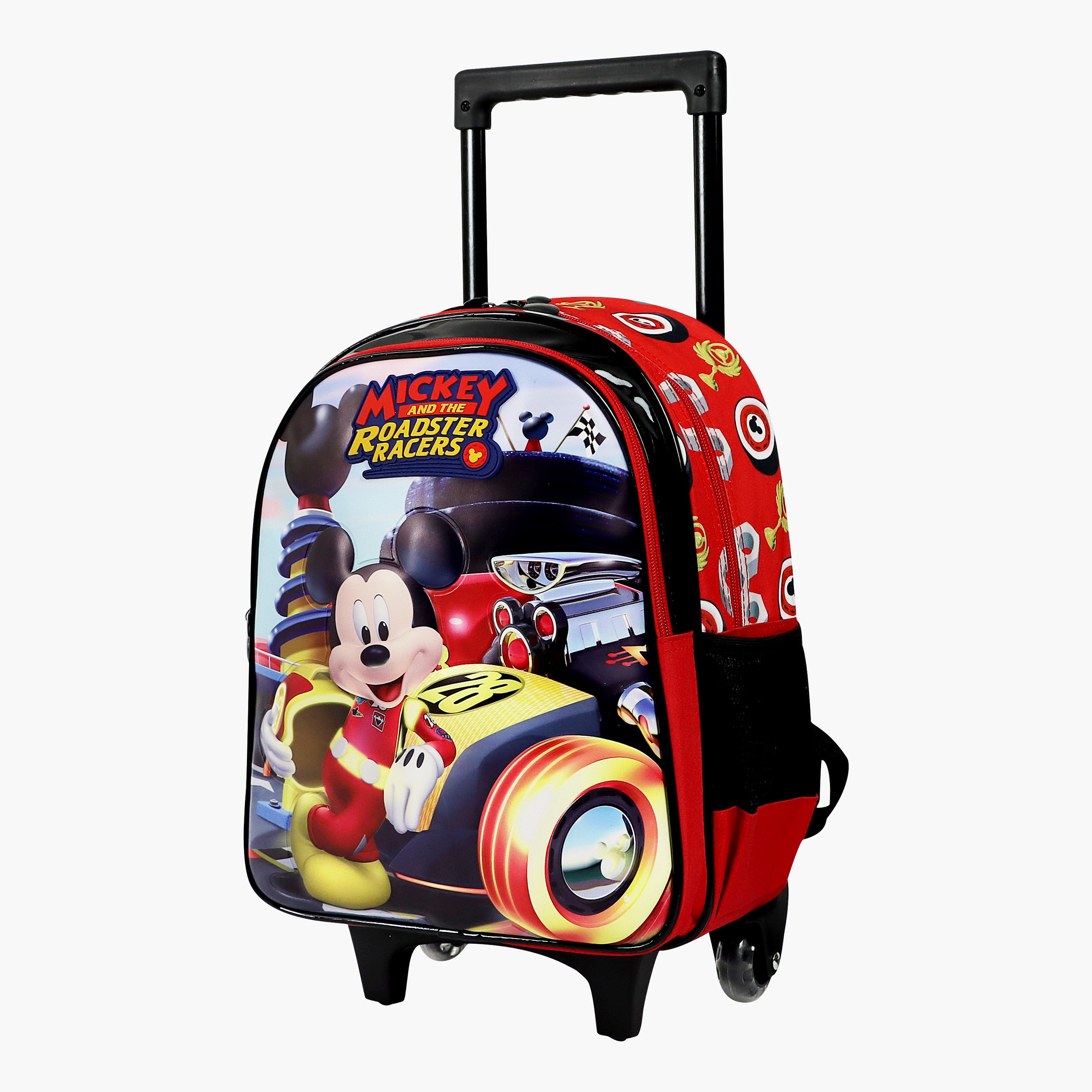 Disney Mickey Mouse Print Trolley Backpack - 14 inches-school-bagsandbackpacks-trolleybags-image-3